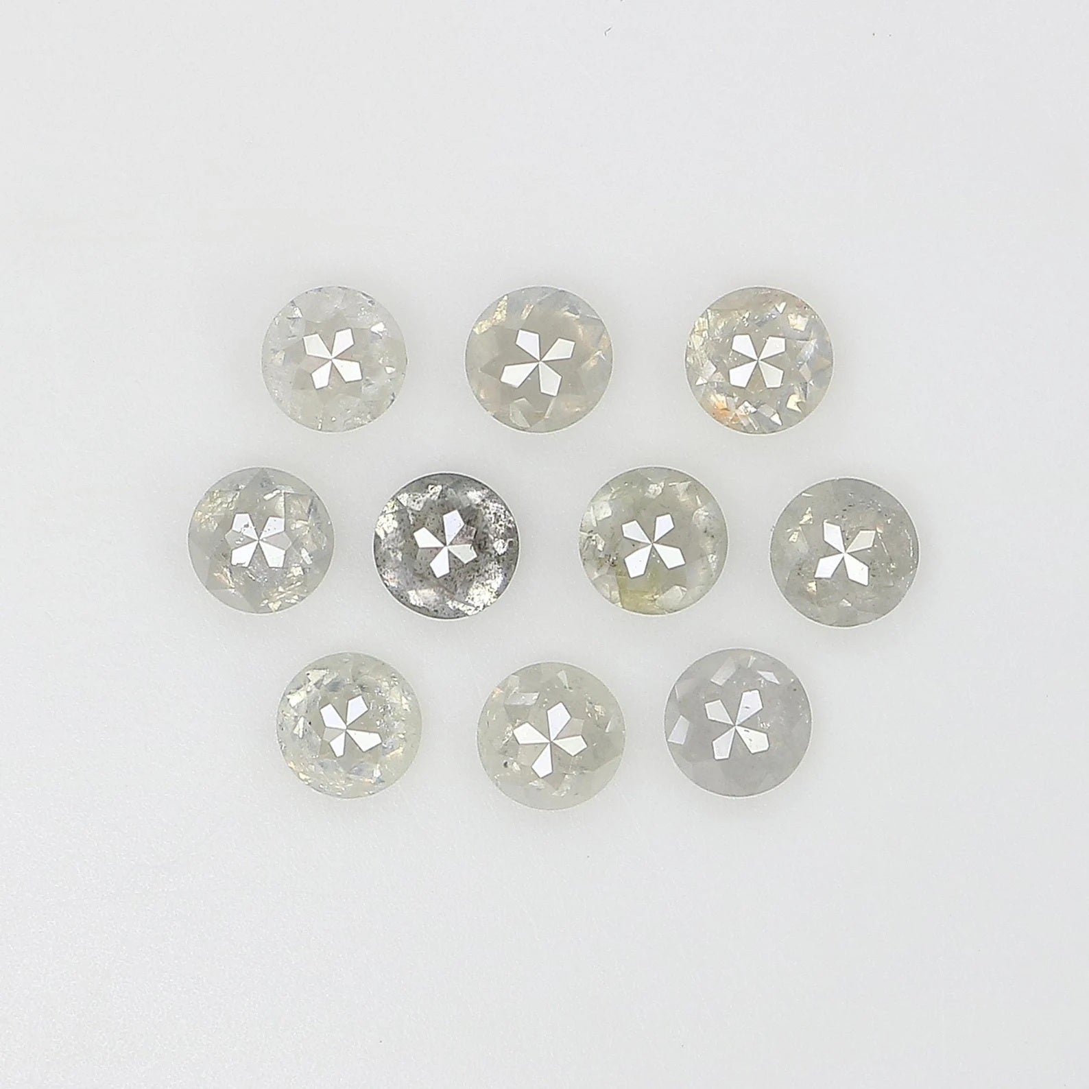 1.08 CT Natural Loose Round Shape Diamond Grey Color Round Diamond 2.75 MM Natural Loose Diamond Grey Color Round Rose Cut Diamond NQ2559