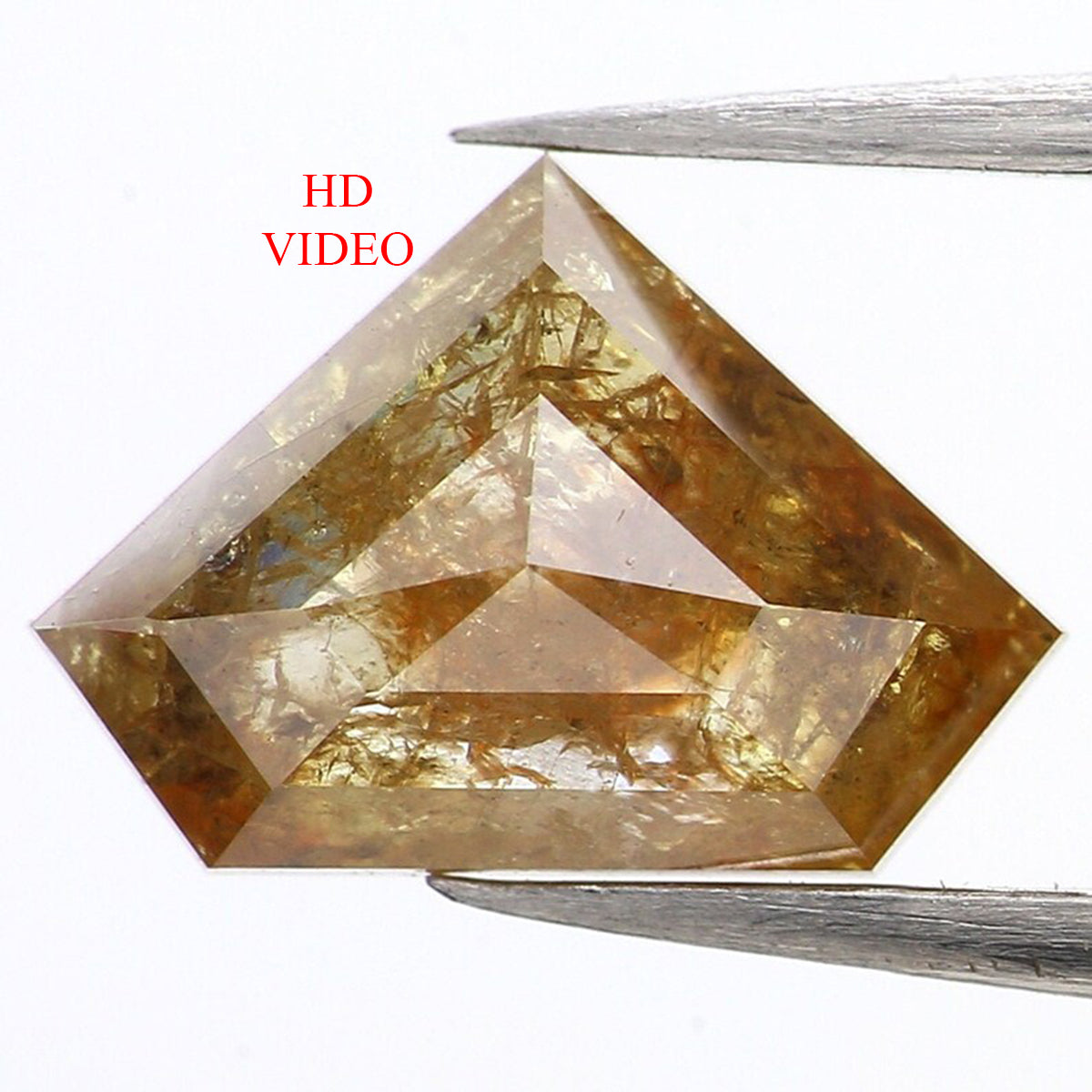 1.12 CT Natural Loose Shield Shape Diamond Yellow Color Shield Cut Diamond 6.15 MM Natural Loose Yellow Color Shield Rose Cut Diamond LQ436