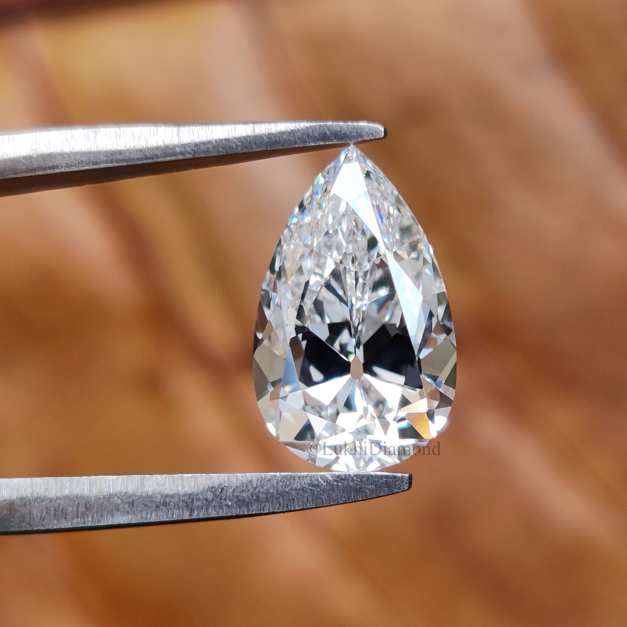 Lab Grown Pear Cut Diamond Old European Old Mine Cut Loose Diamond White Colorless CVD Stone Engagement Ring Antique Style Diamond Q207