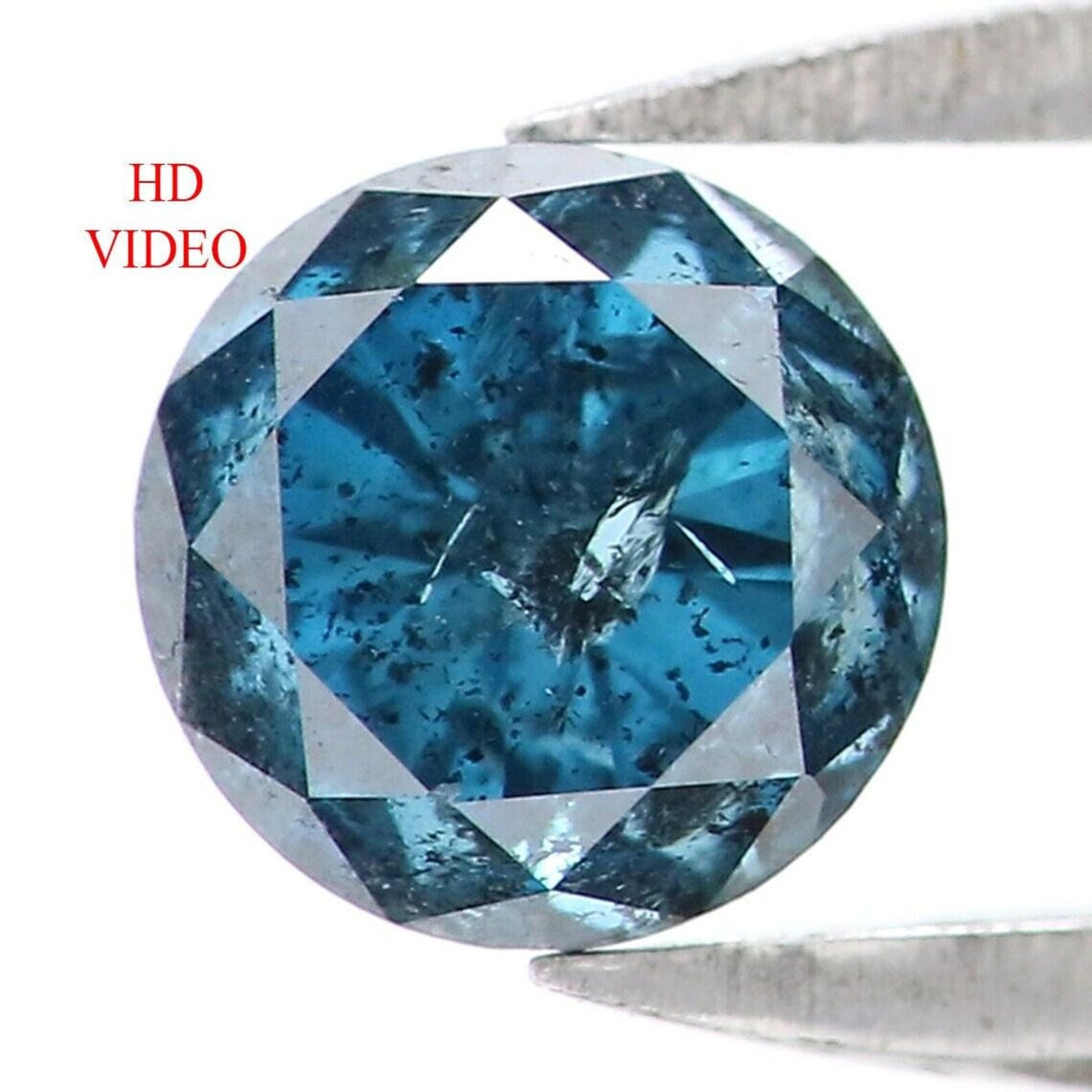 0.48 CT Natural Loose Round Shape Diamond Blue Color Round Cut Diamond 4.50 MM Natural Loose Diamond Round Brilliant Cut Diamond NQ9795