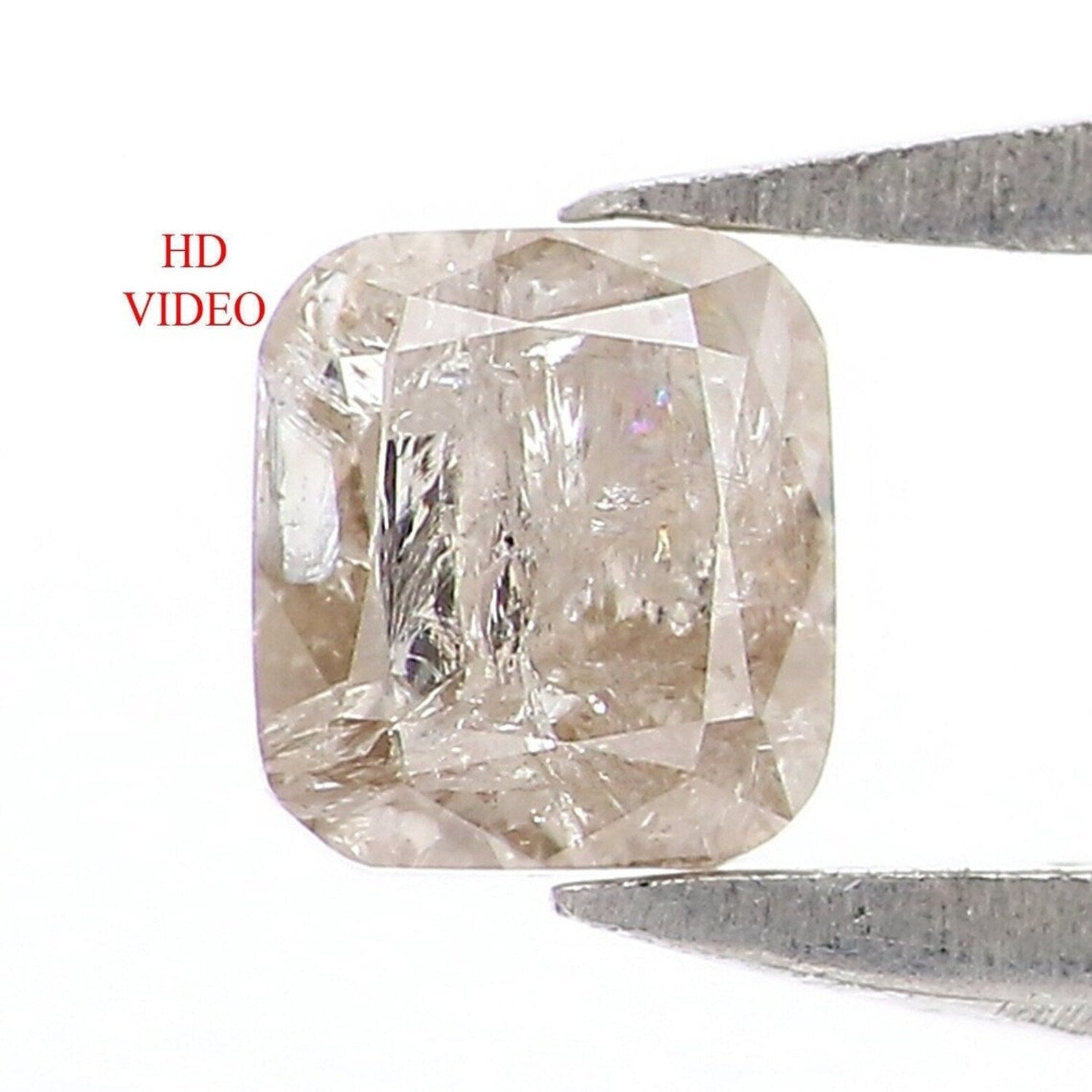 0.28 CT Natural Loose Cushion Cut Diamond Grey Color Cushion Diamond 3.70 MM Natural Diamond Grey Color Cushion Brilliant Cut Diamond NQ7400