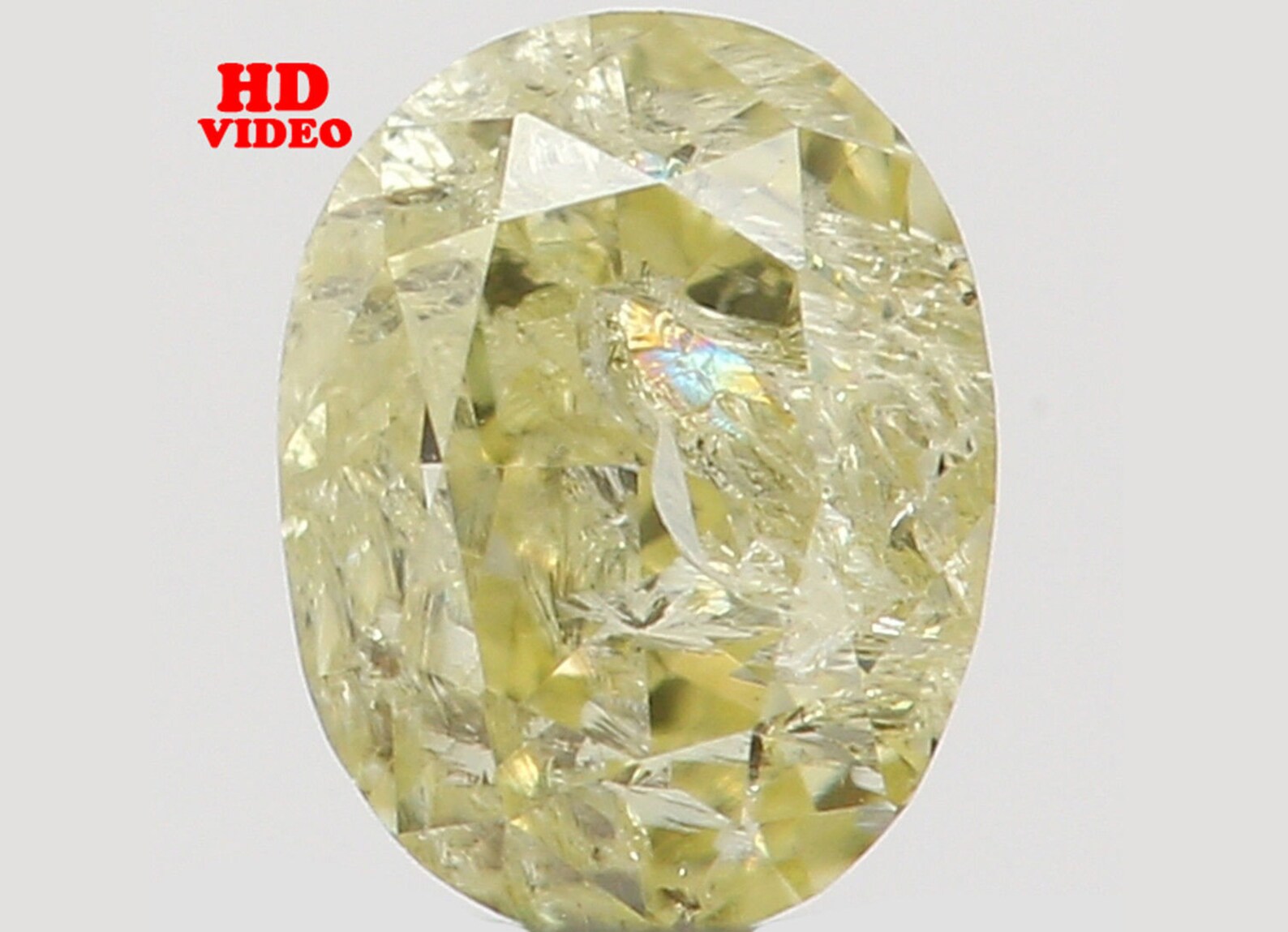 0.20 Ct Natural Loose Diamond Oval Yellow Color I2 Clarity 3.80 MM N7263