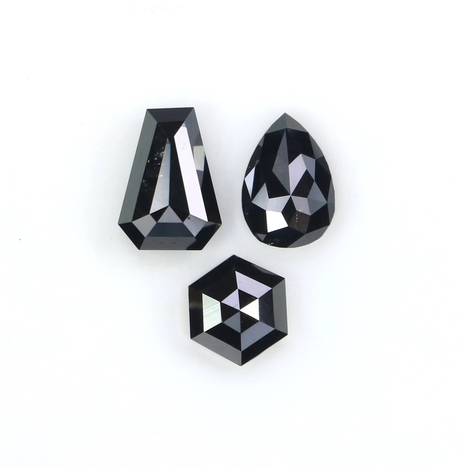 Natural Loose Mix Shape Diamond, Natural Loose Diamond, Black Color Mix Shape Diamond, Mix Shape Cut Diamond, 0.86 CT Mix Shape KDN2266