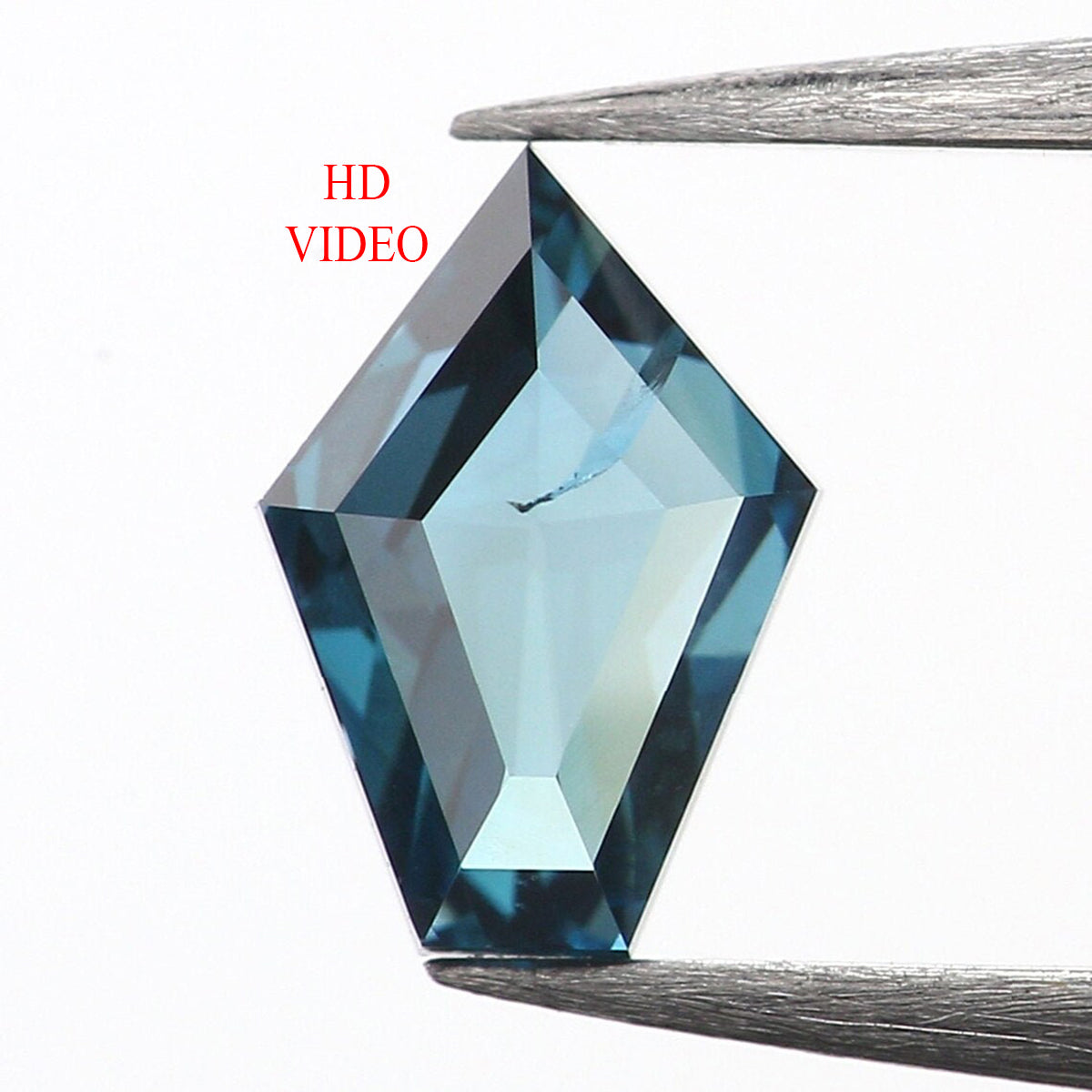 0.25 Ct Natural Loose Diamond, Shield Cut Diamond, Blue Color Diamond, Rose Cut Diamond, Real Rustic Diamond, Antique Diamond KR2239