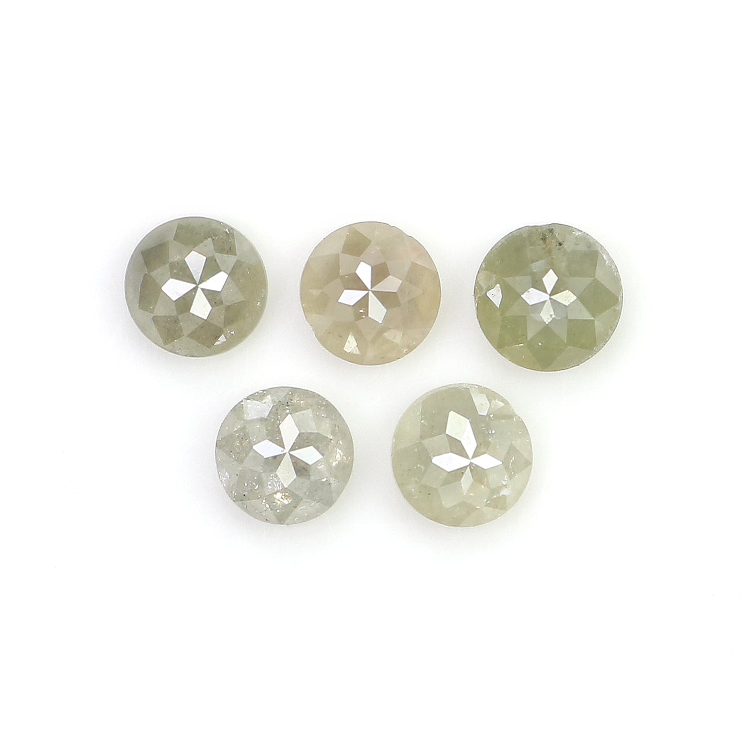 1.06 CT Natural Loose Round Rose Cut Diamond Grey Color Round Shape Diamond 3.50 MM Natural Loose Grey Color Round Rose Cut Diamond LQ6054