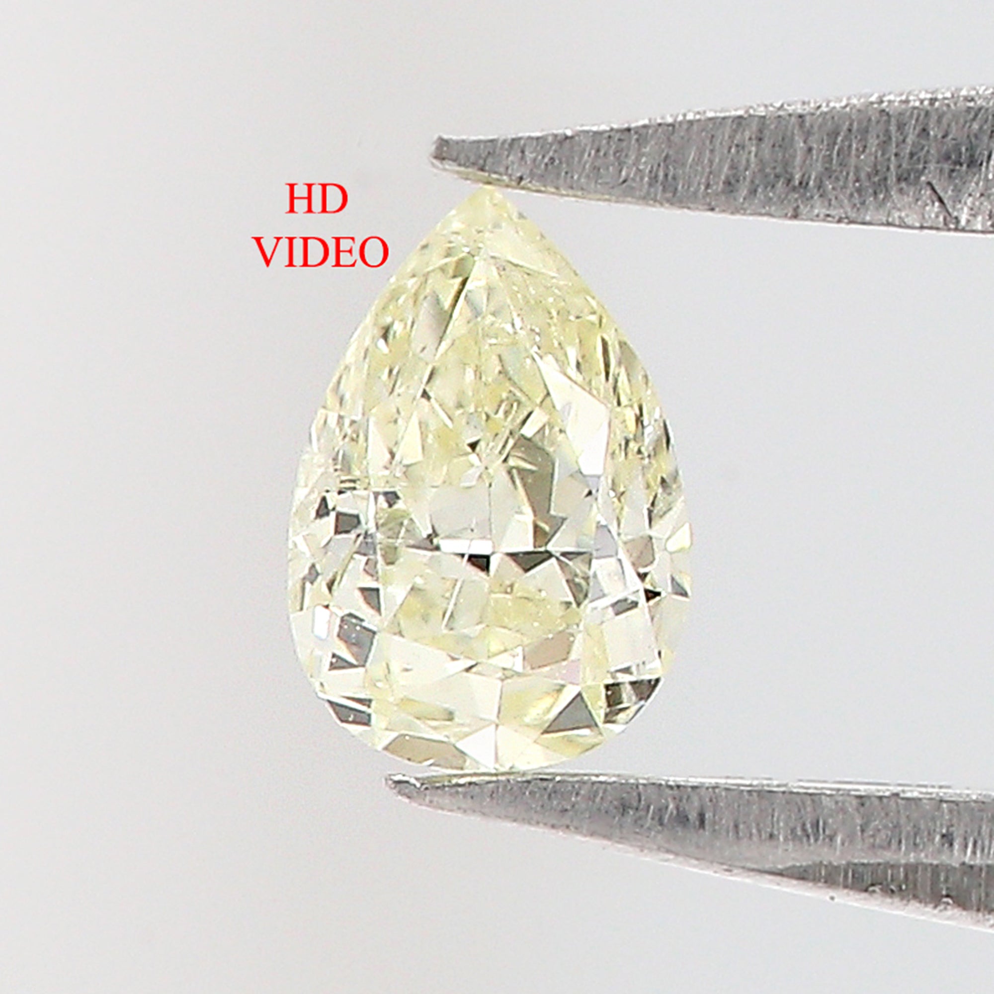 0.19 CT Natural Loose Diamond, Pear Diamond, Yellow Diamond, Rustic Diamond, Pear Cut Diamond, Fancy Color Diamond KR897