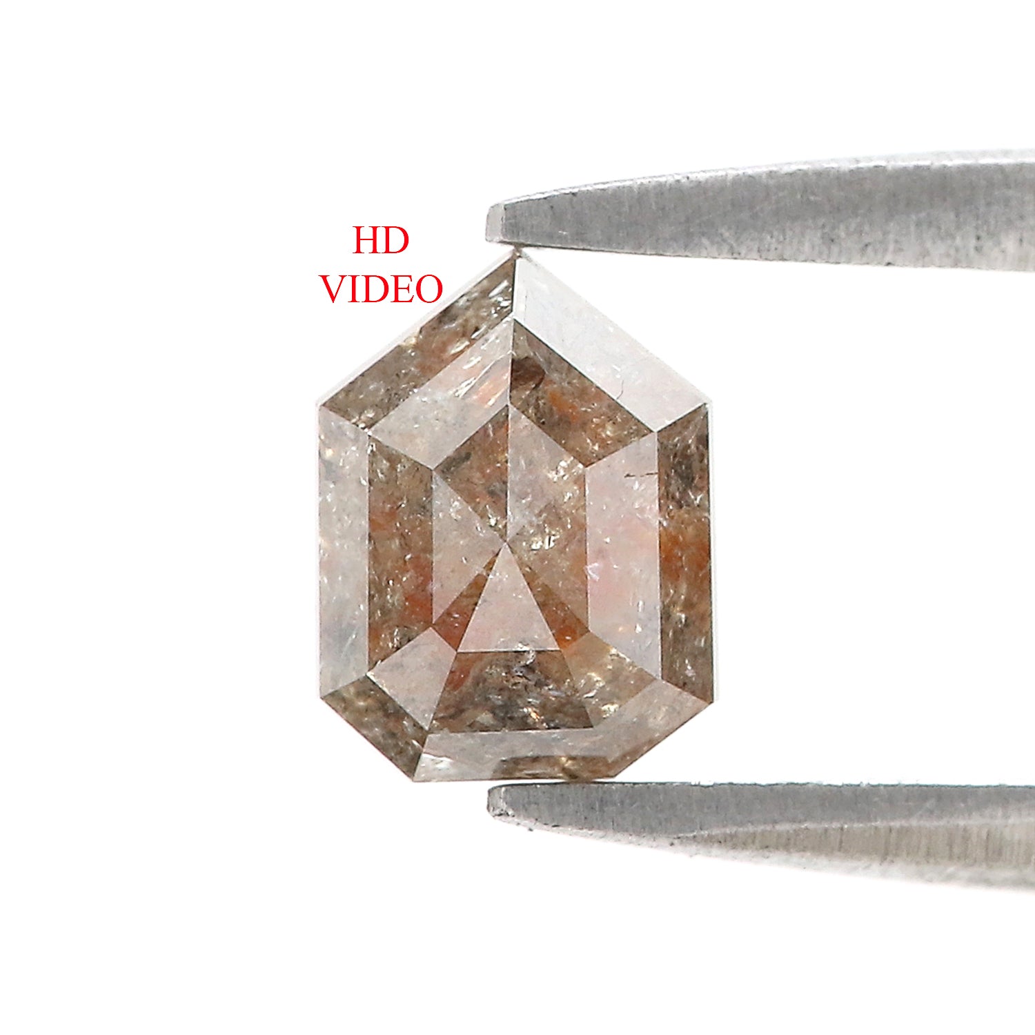 1.05 CT Natural Loose Shield Shape Diamond Brown Color Shield Cut Diamond 6.55 MM Natural Loose Brown Diamond Shield Rose Cut Diamond LQ9237