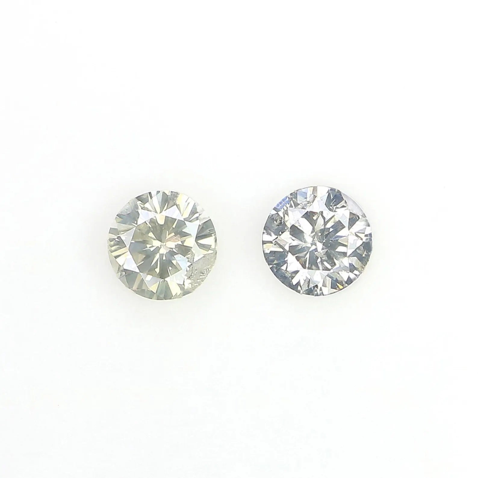 0.37 CT Natural Loose Round Shape Pair Diamond White - J Color Round Cut Diamond 3.60 MM Natural Loose Round Brilliant Cut Diamond NQ1868