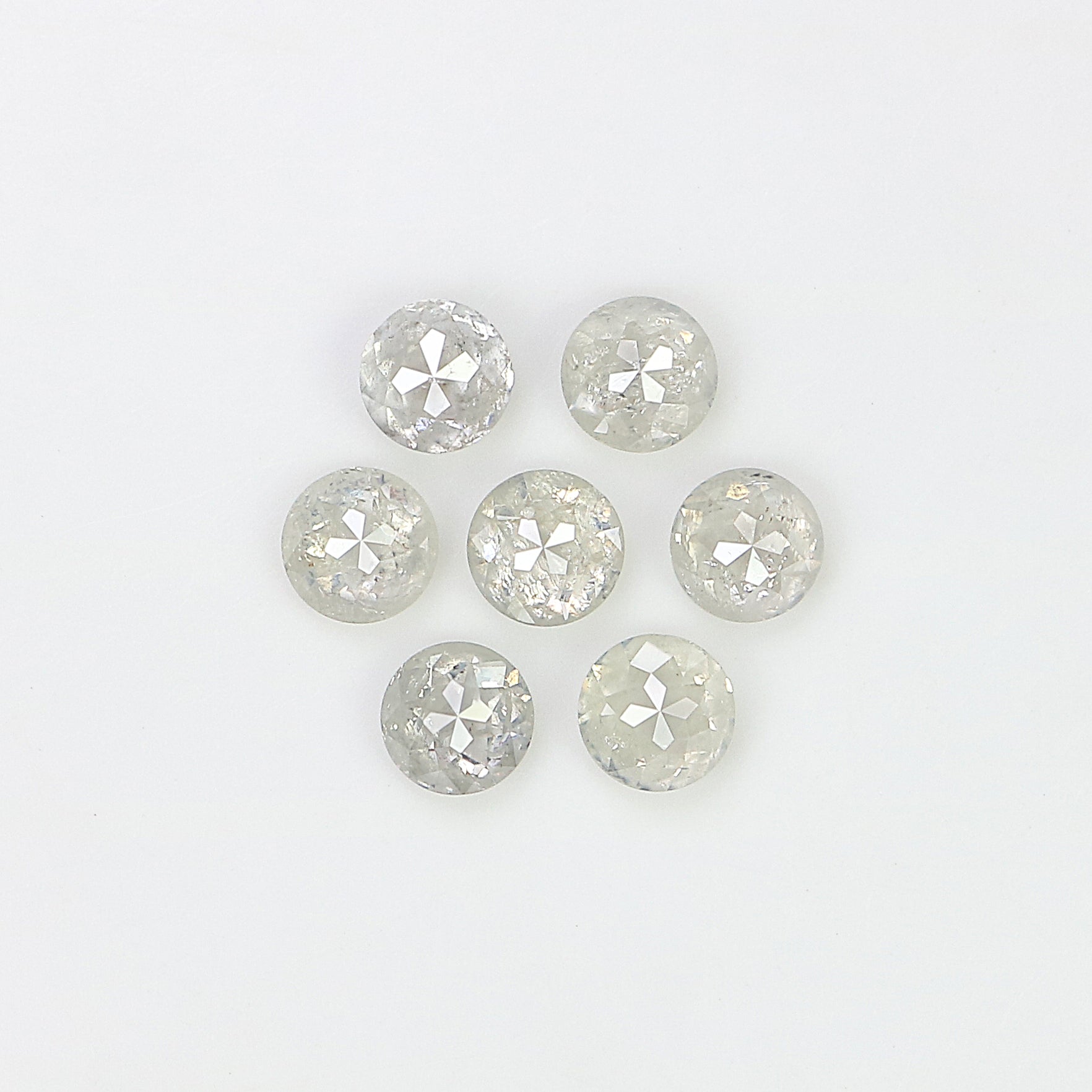 1.34 CT Natural Loose Round Rose Cut Diamond Grey Color Round Shape Diamond 3.30 MM Natural Loose Grey Color Round Rose Cut Diamond LQ3269