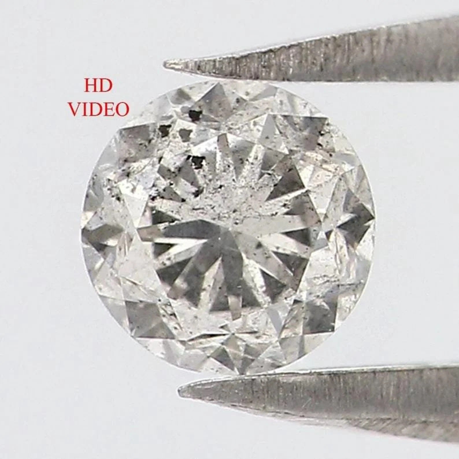 0.40 CT Natural Loose Round Shape Diamond White Color Round Cut Diamond 4.40 MM Natural Salt And Pepper Round Brilliant Cut Diamond NQ8954
