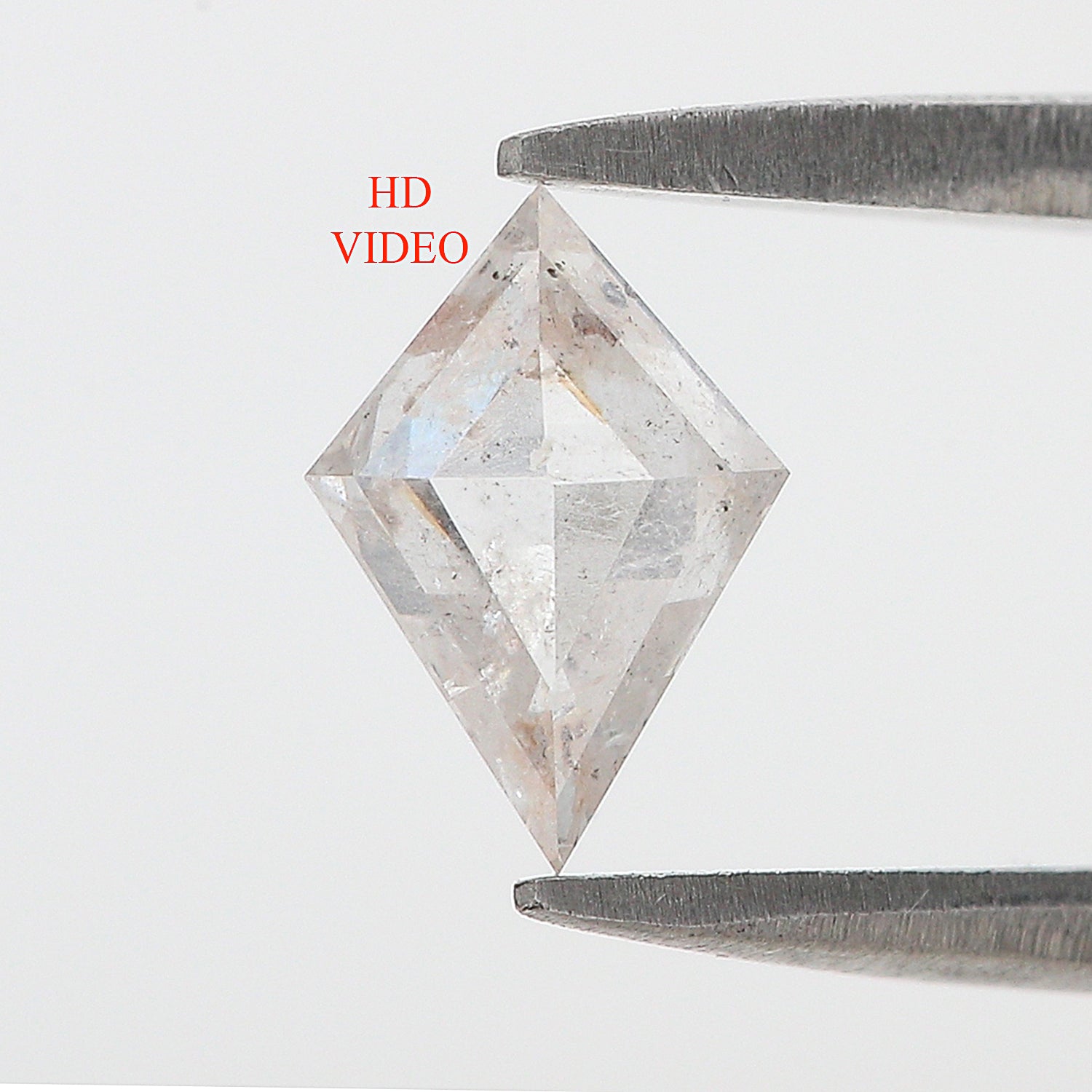 0.82 CT Natural Loose Kite Shape Diamond Salt And Pepper Kite Shape Diamond 8.55 MM Natural Loose Grey Color Kite Rose Cut Diamond L3485