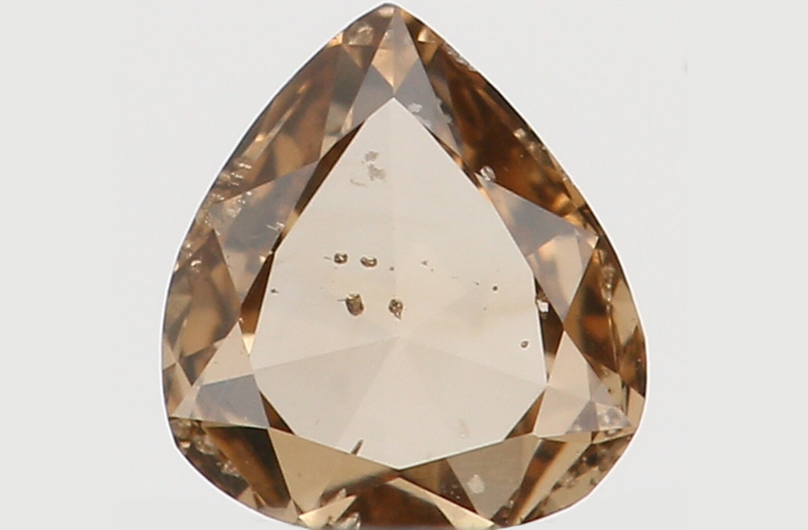 0.15 Ct Natural Loose Pear Cut Diamond Brown Color Pear Shape Diamond 3.55 MM Natural Loose Diamond Pear Shape Rose Cut Diamond N8010