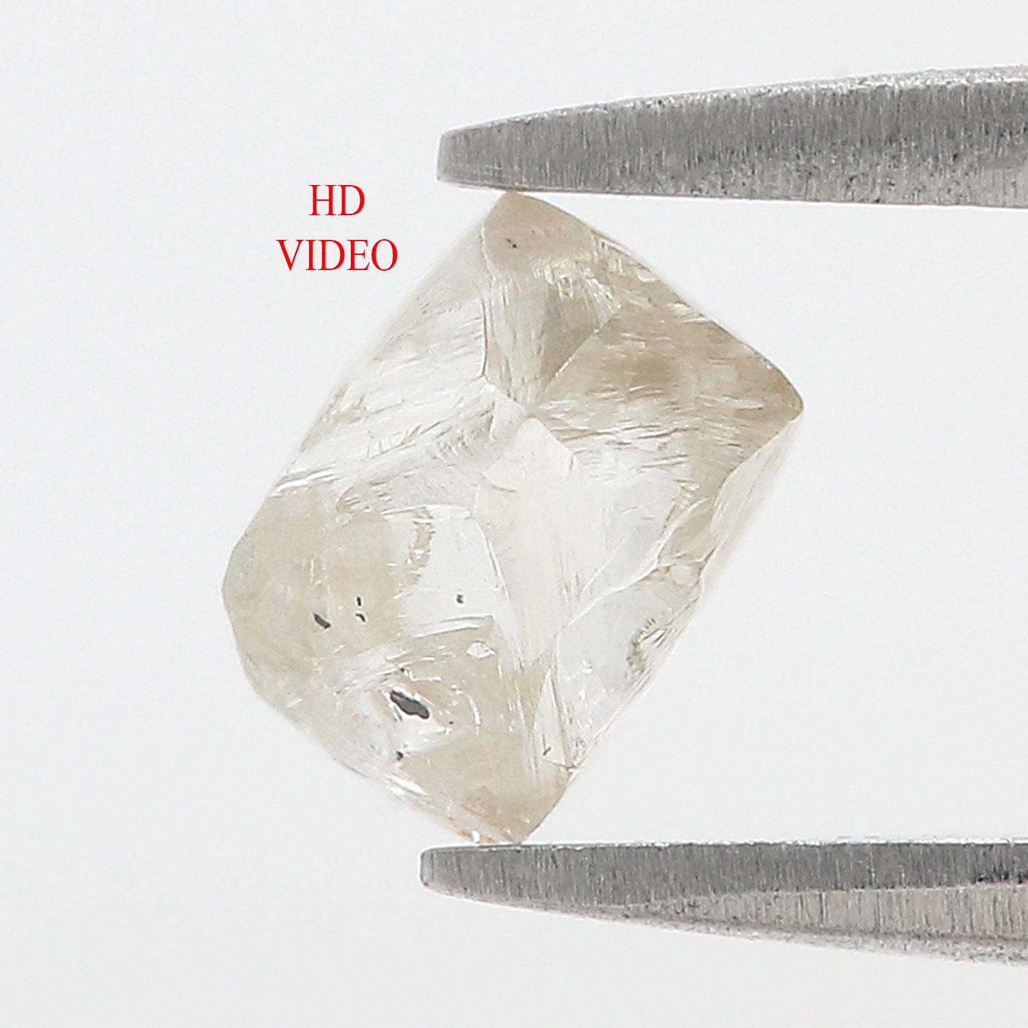 1.27 CT Natural Loose Rough Shape Diamond White-J Color Irregular Cut Diamond 6.90 MM Natural Loose White-J Color Rough UnCut Diamond L3490