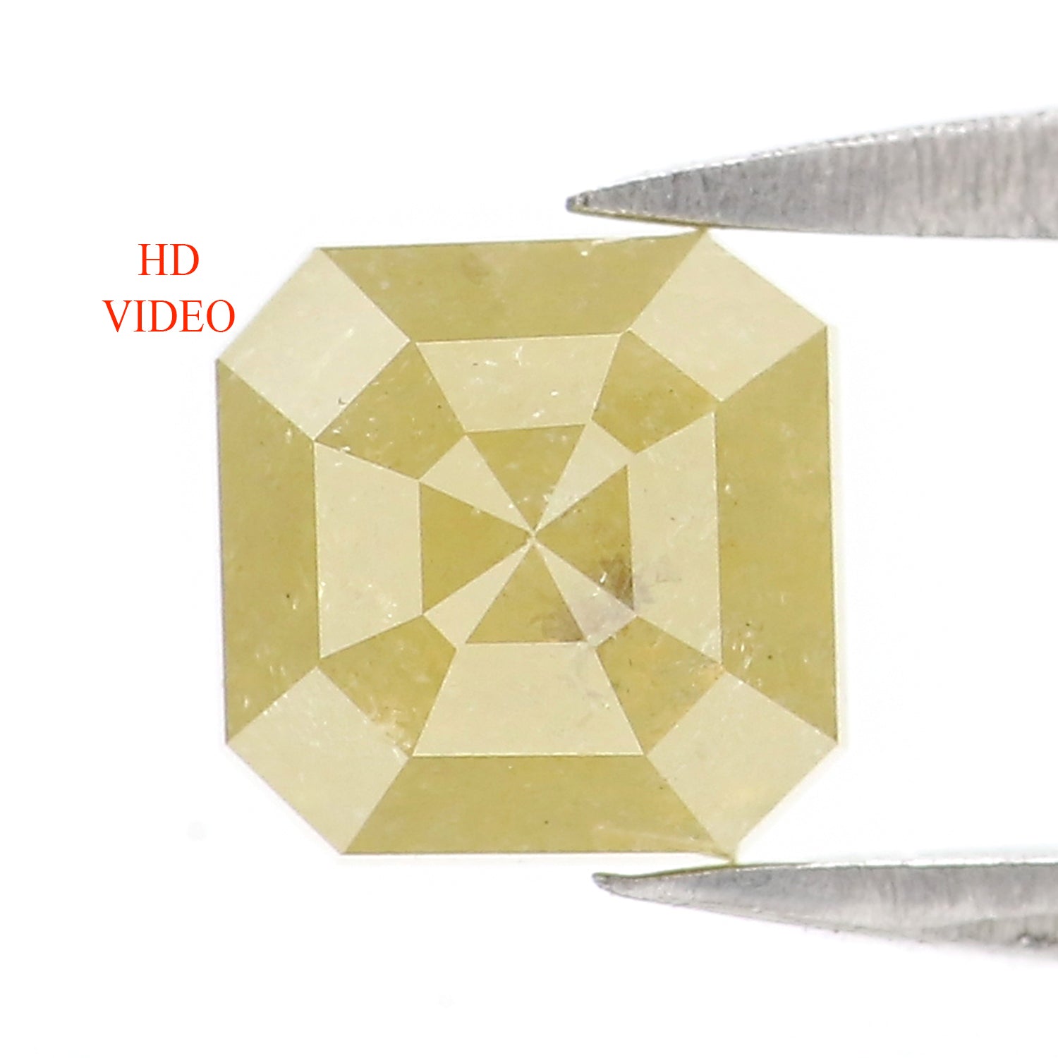 1.20 CT Natural Loose Radiant Shape Diamond Yellow Color Radiant Cut Diamond 5.70 MM Natural Yellow Color Radiant Rose Cut Diamond LQ2844