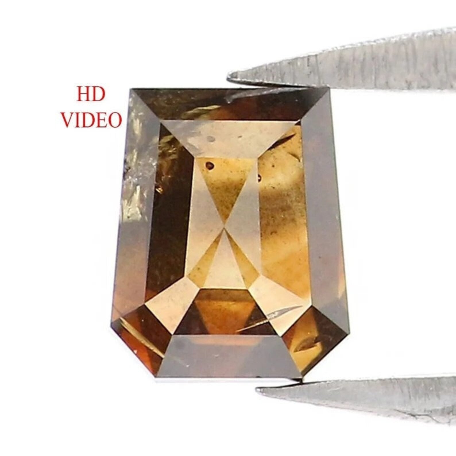 0.72 CT Natural Loose Coffin Shape Diamond Brown Color Coffin Diamond 5.20 MM Natural Diamond Brown Color Coffin Rose Cut Diamond NQ7579