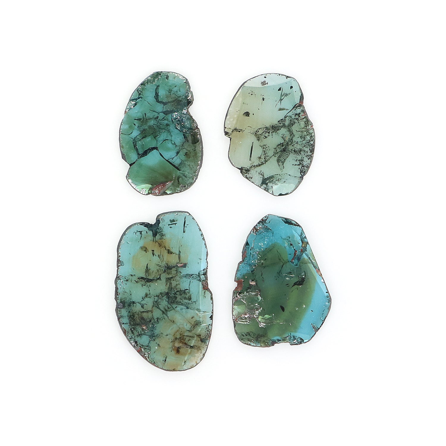 1.80 CT Natural Loose Slice Shape Diamond Blue Color Slice Cut Diamond 9.70 MM Natural Loose Blue Diamond Slice Irregular Cut Diamond LQ716