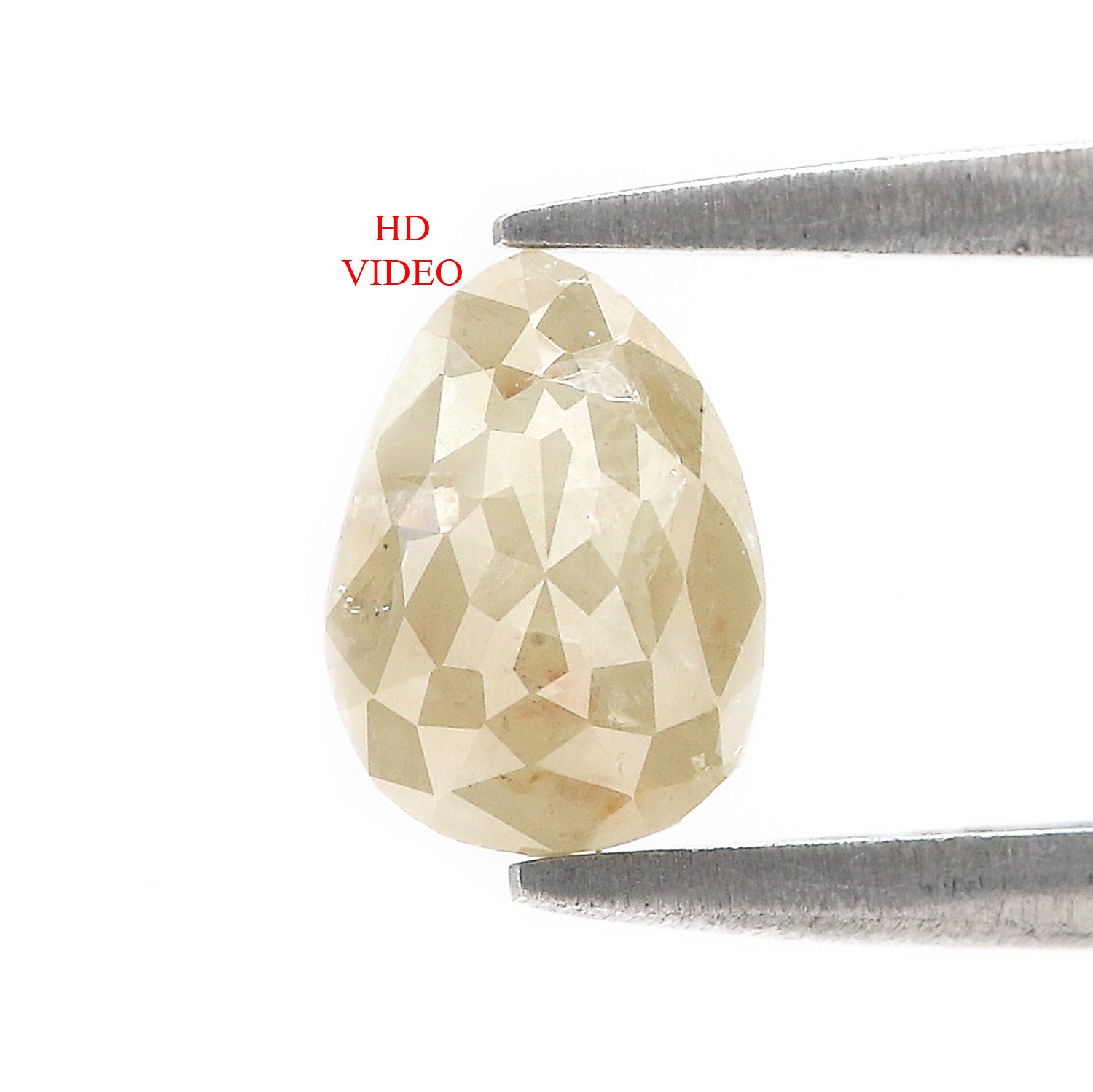 1.30 CT Natural Loose Pear Shape Diamond White Color Pear Cut Diamond 7.75 MM Natural Loose Grey Color Diamond Pear Rose Cut Diamond LQ5119