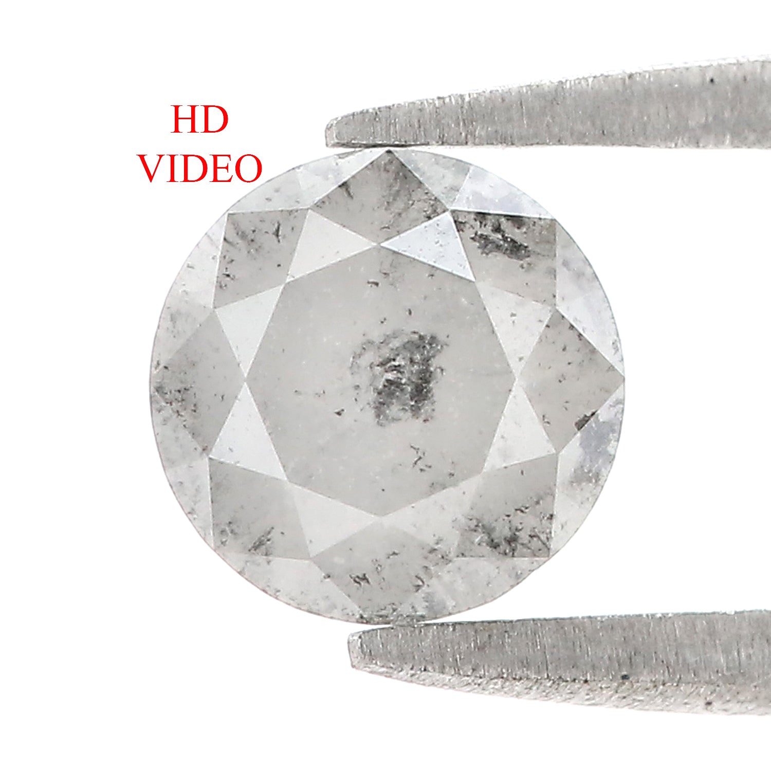 1.40 CT Natural Loose Round Shape Diamond Grey Color Round Cut Diamond 6.80 MM Natural Loose Grey Diamond Round Brilliant Cut Diamond LQ240