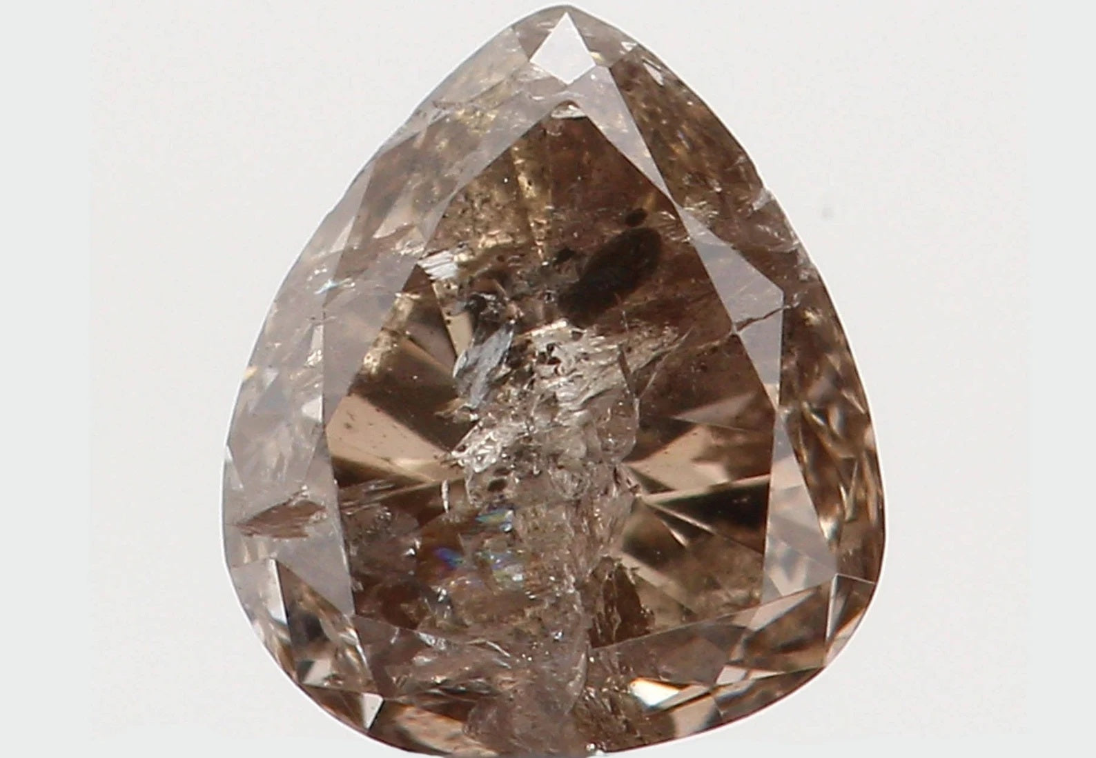 0.33 Ct Natural Loose Diamond Heart Fancy Greyish White Color I1 Clarity 4.40 MM N7451