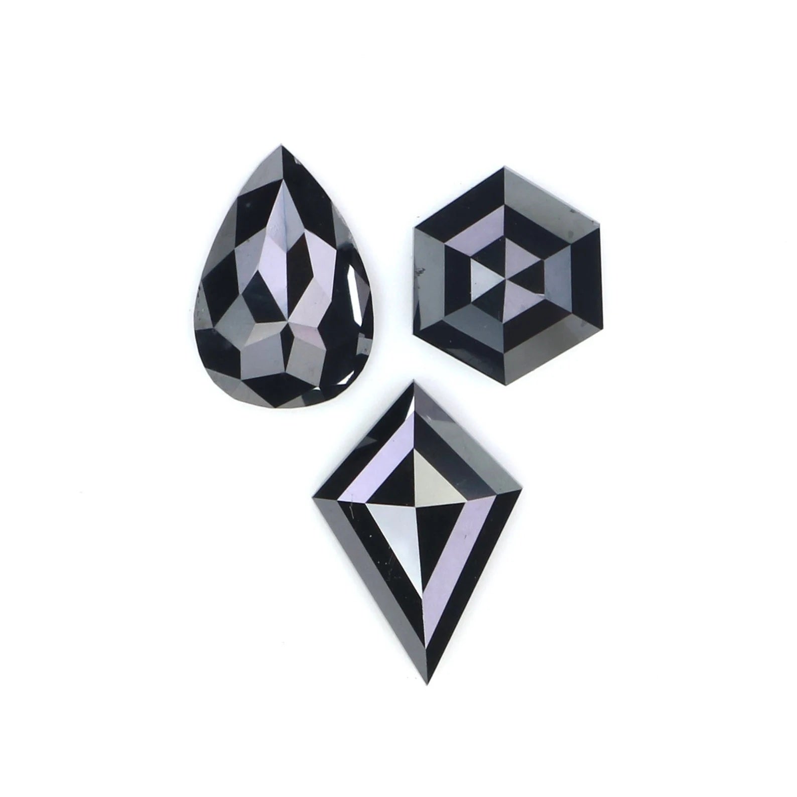 Natural Loose Mix Shape Diamond, Natural Loose Diamond, Black Color Mix Shape Diamond, Mix Shape Cut Diamond, 0.89 CT Mix Shape KDN2284