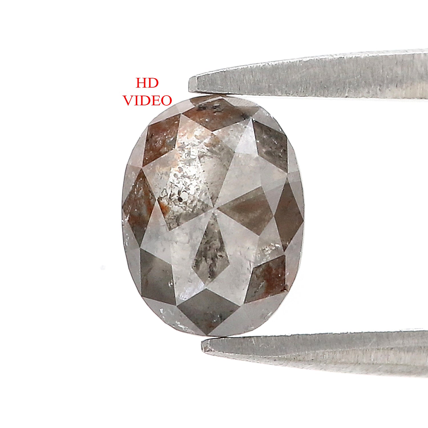 1.07 Ct Natural Loose Oval Shape Diamond Brown Color Oval Cut Diamond 7.40 MM Natural Loose Grey Oval Diamond Oval Rose Cut Diamond LQ2320