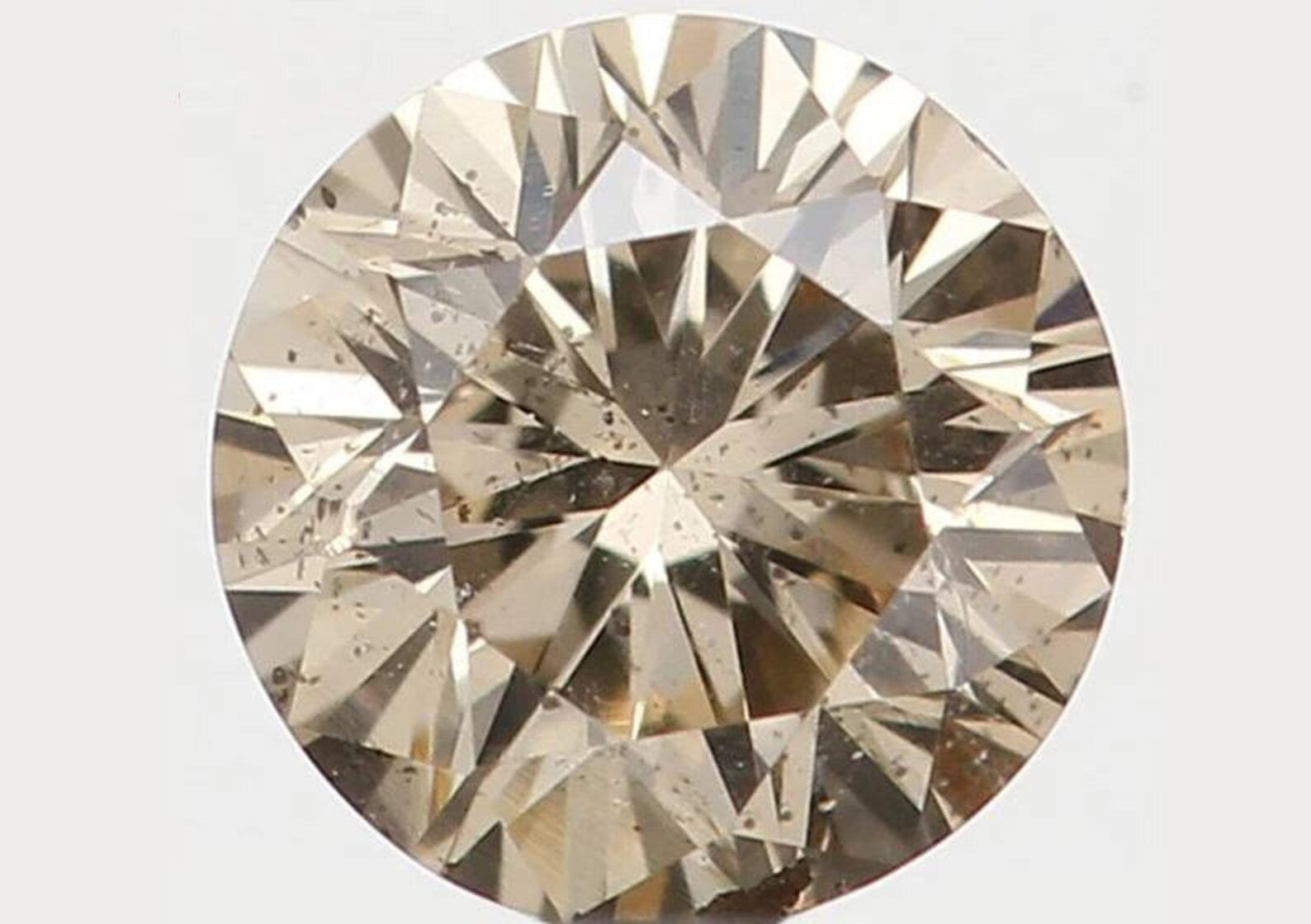0.16 CT Natural Loose Round Shape Diamond Brown Color Round Diamond 3.50 MM Natural Diamond Brown Color Round Brilliant Cut Diamond NQ7618