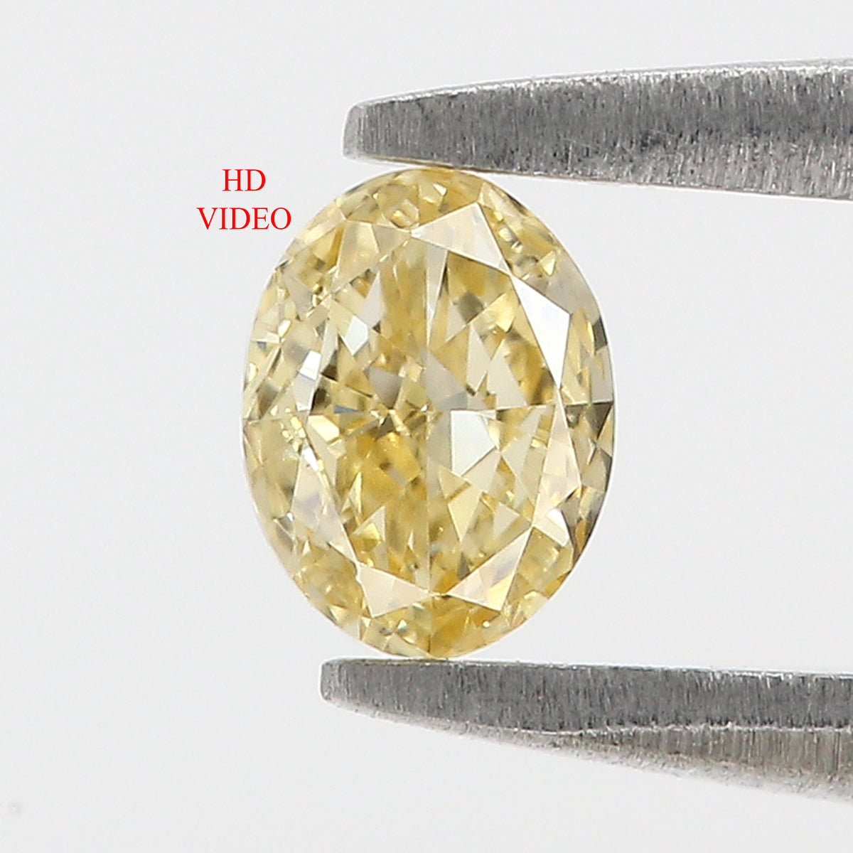 Natural Oval Diamond 0.25 CT Loose Brilliant Cut Fancy Yellow Color Stone 4.65 MM Rustic Diamond For Custom Engagement Ring L3699