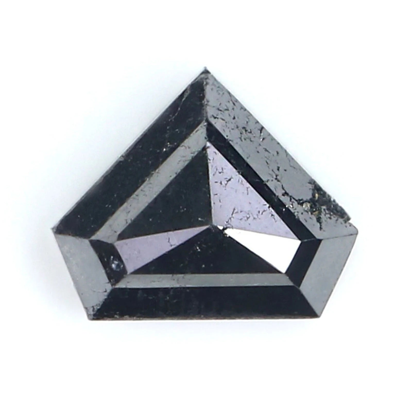 2.21 CT Natural Loose Shield Diamond Black Color Shield Diamond 7.35 MM Natural Loose Diamond Black Color Diamond Shield Shape Diamond N8552