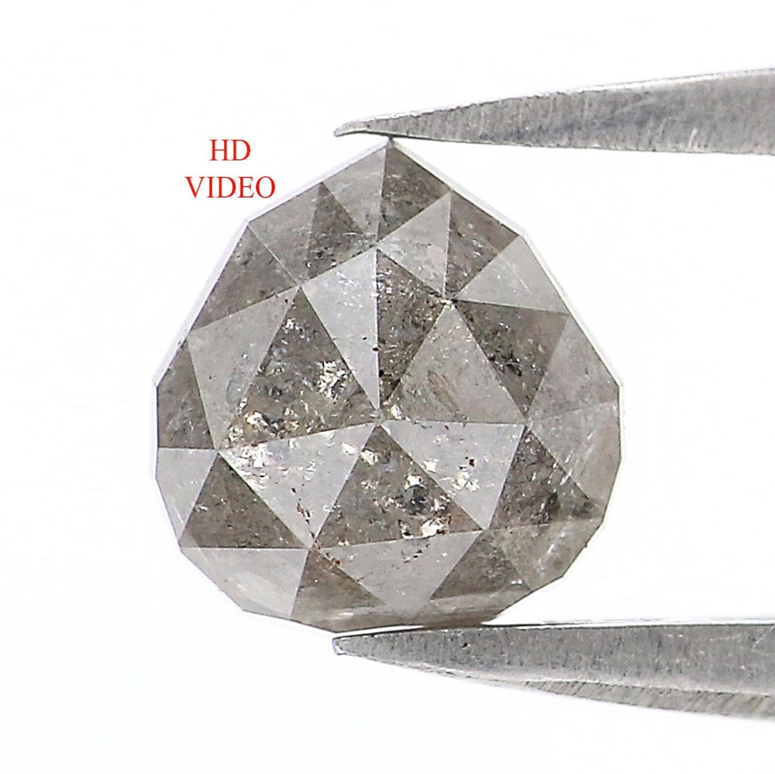 1.21 CT Natural Loose Triangle Shape Diamond Grey Triangle Cut Diamond 6.60 MM Natural Loose Diamond Triangle Shape Rose Cut Diamond NQ8147