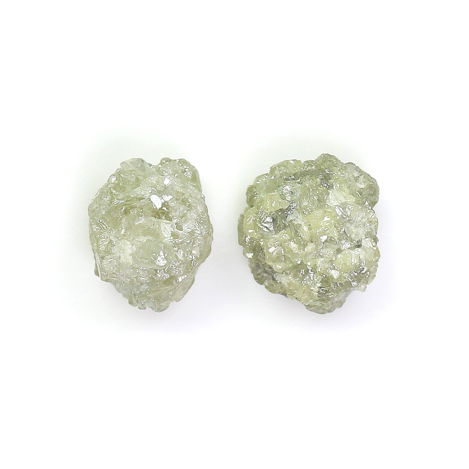 4.78 CT Natural Loose Rough Shape Diamond Green Color Rough Uncut Diamond 8.15 MM Natural Grey Diamond Rough Irregular Cut Diamond LQ3370