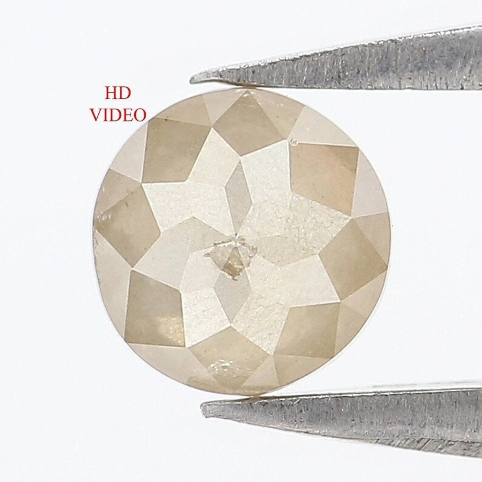 0.39 CT Natural Loose Round Shape Diamond Grey Color Round Diamond 4.50 MM Natural Loose Diamond Brown Color Round Rose Cut Diamond NQ7964