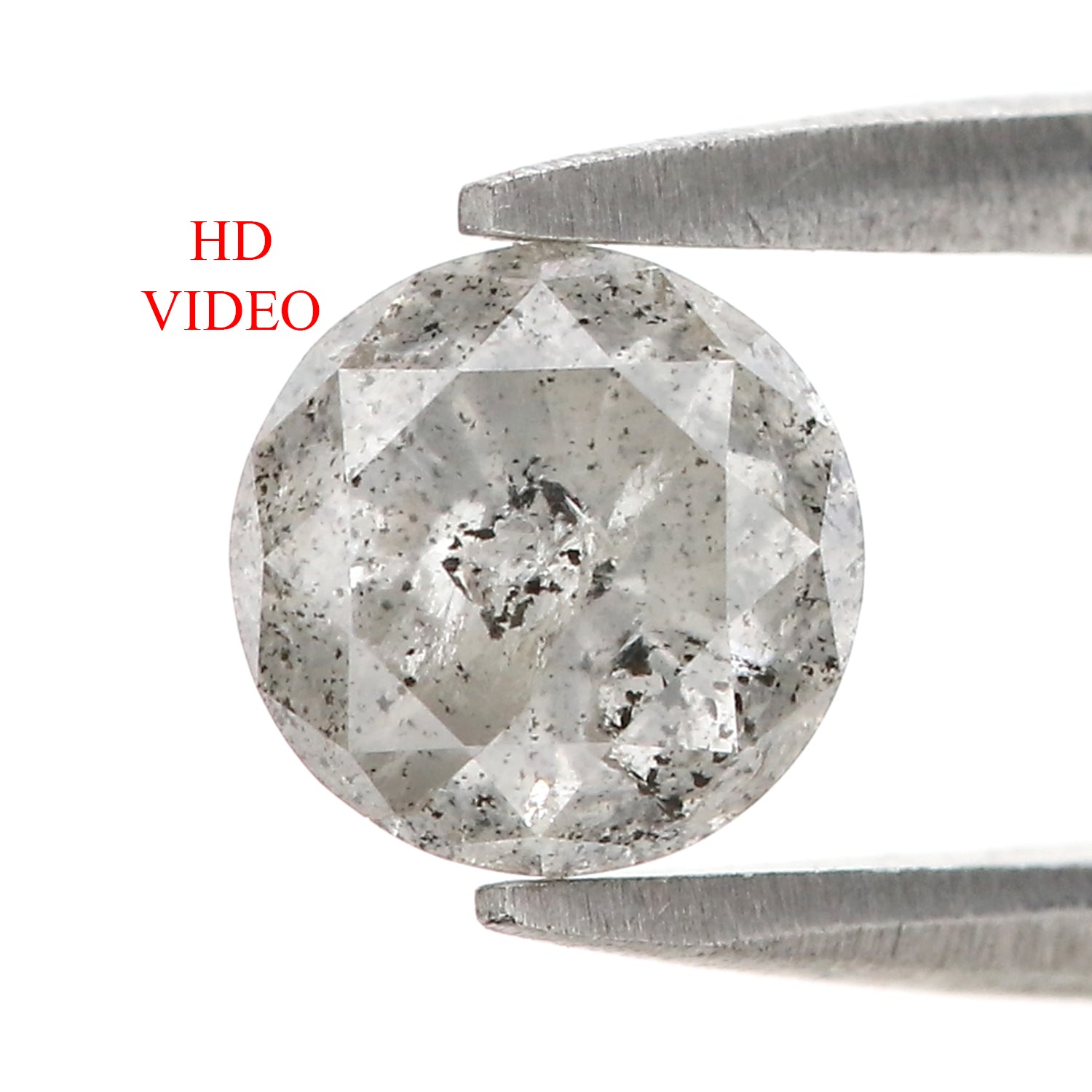 1.04 CT Natural Loose Round Shape Diamond Salt And Pepper Round Cut Diamond 6.05 MM Natural Loose Diamond Round Brilliant Cut Diamond LQ9090