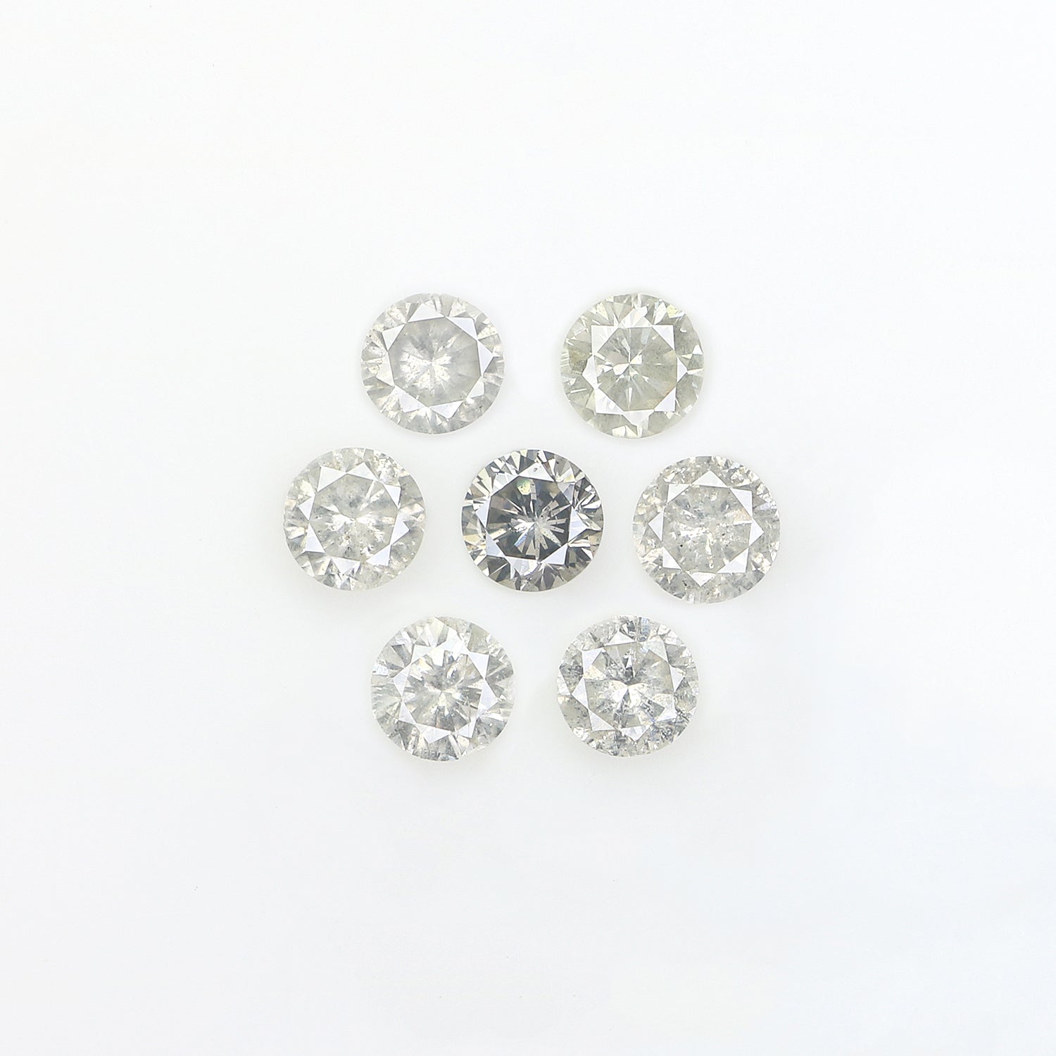 0.89 CT Natural Loose Round Shape Diamond Fancy Grey Color Round Cut Diamond 3.25 MM Natural Grey Color Round Brilliant Cut Diamond L3459