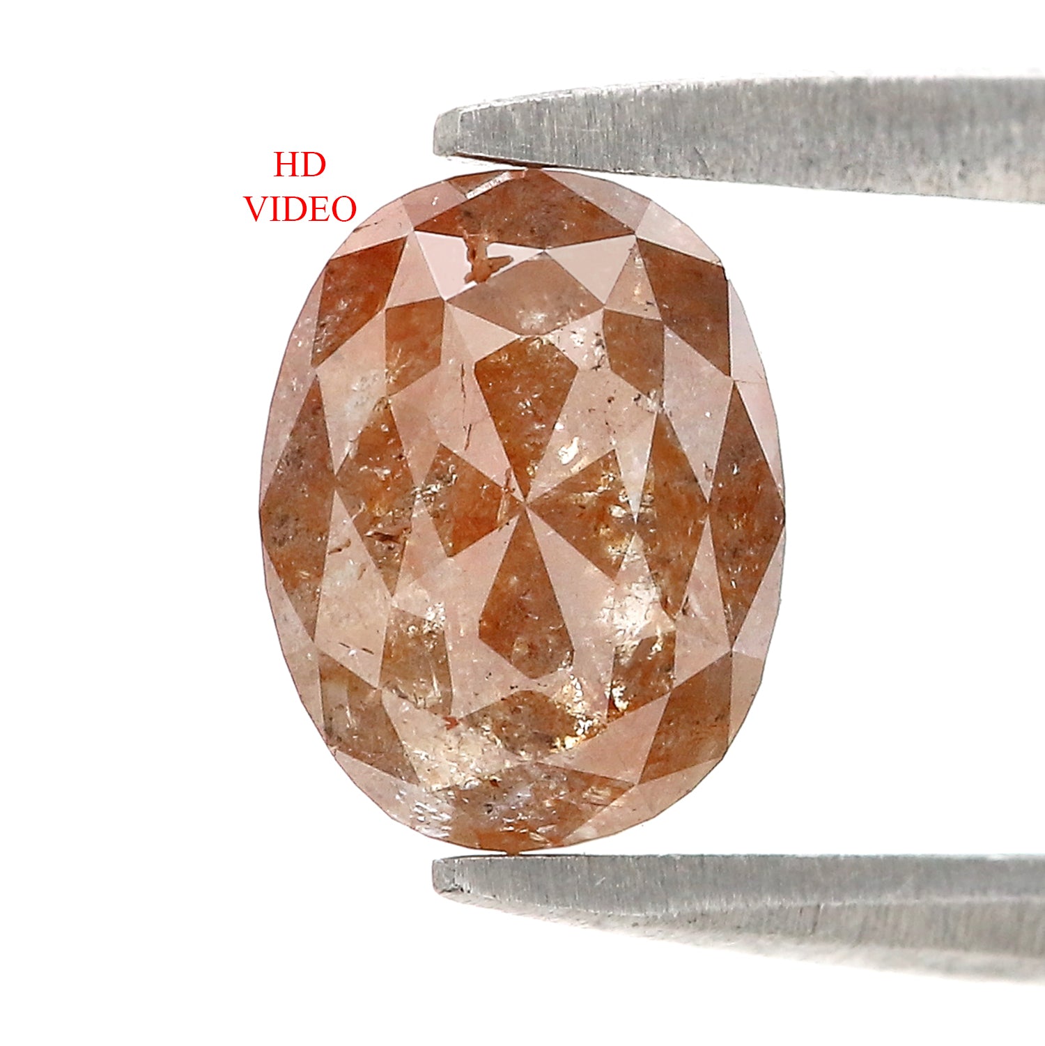 1.16 CT Natural Loose Oval Shape Diamond Brown Color Oval Cut Diamond 7.40 MM Natural Loose Diamond Brown Color Oval Rose Cut Diamond N2669