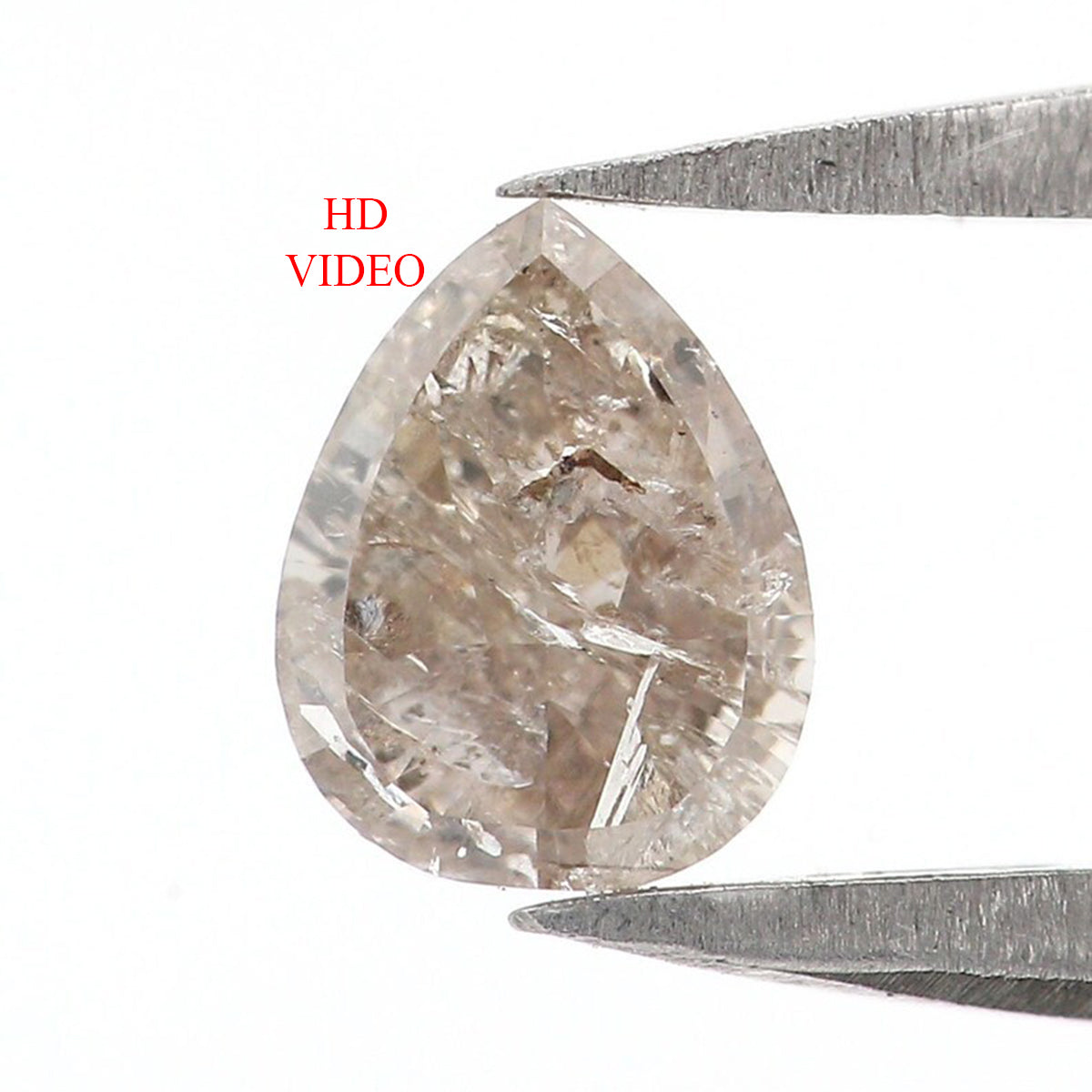 0.36 CT Natural Loose Pear Shape Diamond Grey Color Pear Diamond 5.40 MM Natural Loose Grey Color Diamond Pear Brilliant Cut Diamond KQ117