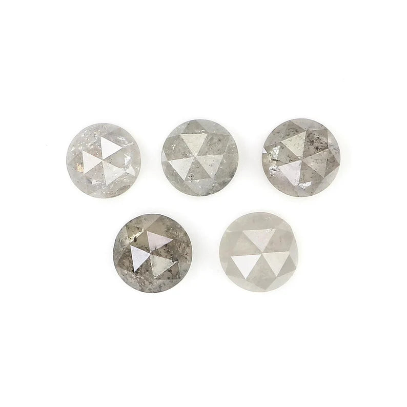1.03 CT Natural Loose Round Rose Cut Diamond Grey Color Round Diamond 3.50 MM Natural Loose Grey Color Round Rose Cut Shape Diamond NQ7885