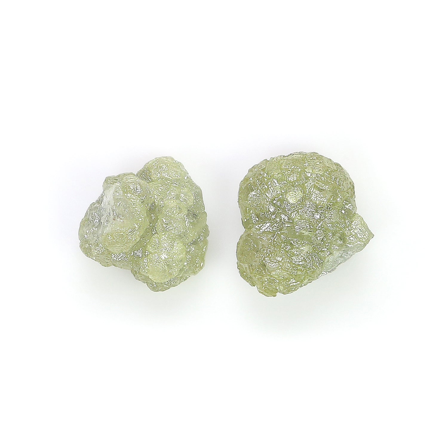 4.19 CT Natural Loose Rough Shape Diamond Green Color Rough Uncut Diamond 8.30 MM Natural Grey Diamond Rough Irregular Cut Diamond LQ3365