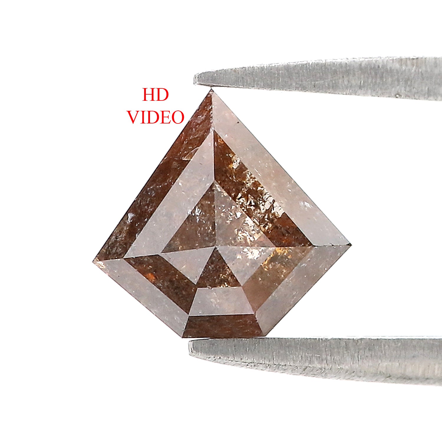 1.80 CT Natural Loose Shield Shape Diamond Brown Color Shield Cut Diamond 8.25 MM Natural Loose Brown Color Shield Rose Cut Diamond LQ9440
