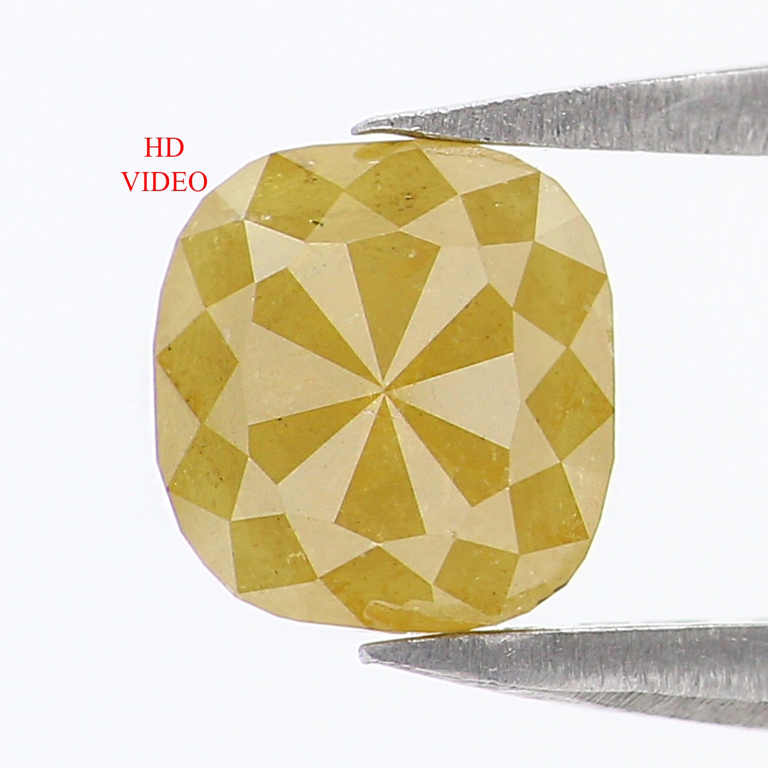 0.78 CT Natural Loose Cushion Shape Diamond Yellow Color Cushion Cut Diamond 5.70 MM Natural Loose Diamond Cushion Rose Cut Diamond LQ1696