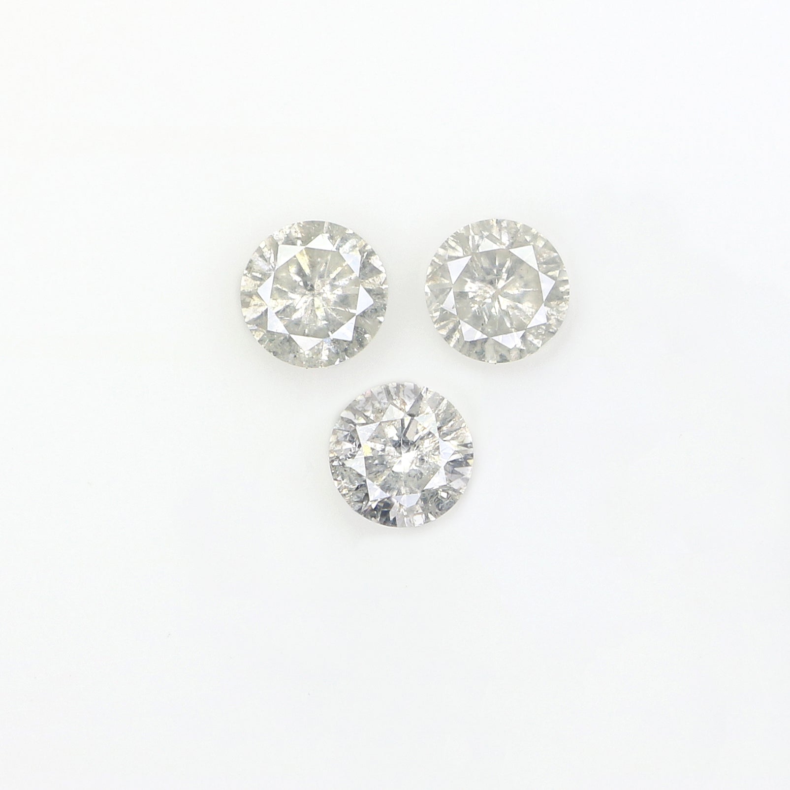 0.51 CT Natural Loose Round Shape Diamond Fancy Grey Color Round Cut Diamond 3.50 MM Natural Grey Color Round Brilliant Cut Diamond L3460