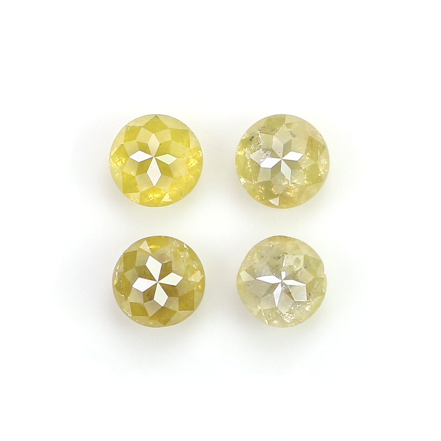 0.73 CT Natural Loose Rose Cut Diamond Yellow Grey Color Round Cut Diamond 3.10 MM Natural Loose Diamond Round Rose Cut Shape Diamond LQ6384