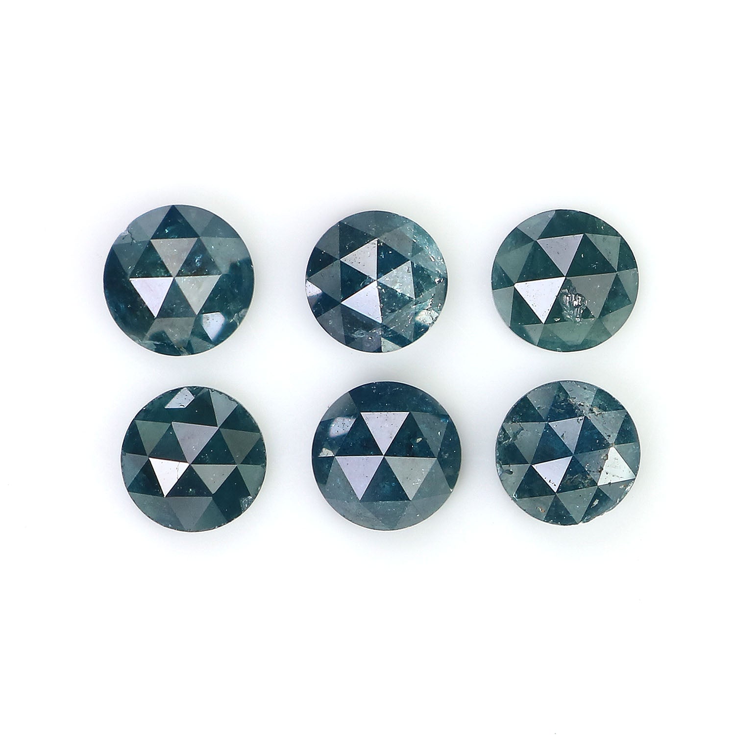 2.38 CT Natural Loose Round Rose Cut Diamond Blue Color Round Shape Diamond 4.35 MM Natural Loose Blue Color Round Rose Cut Diamond LQ2425