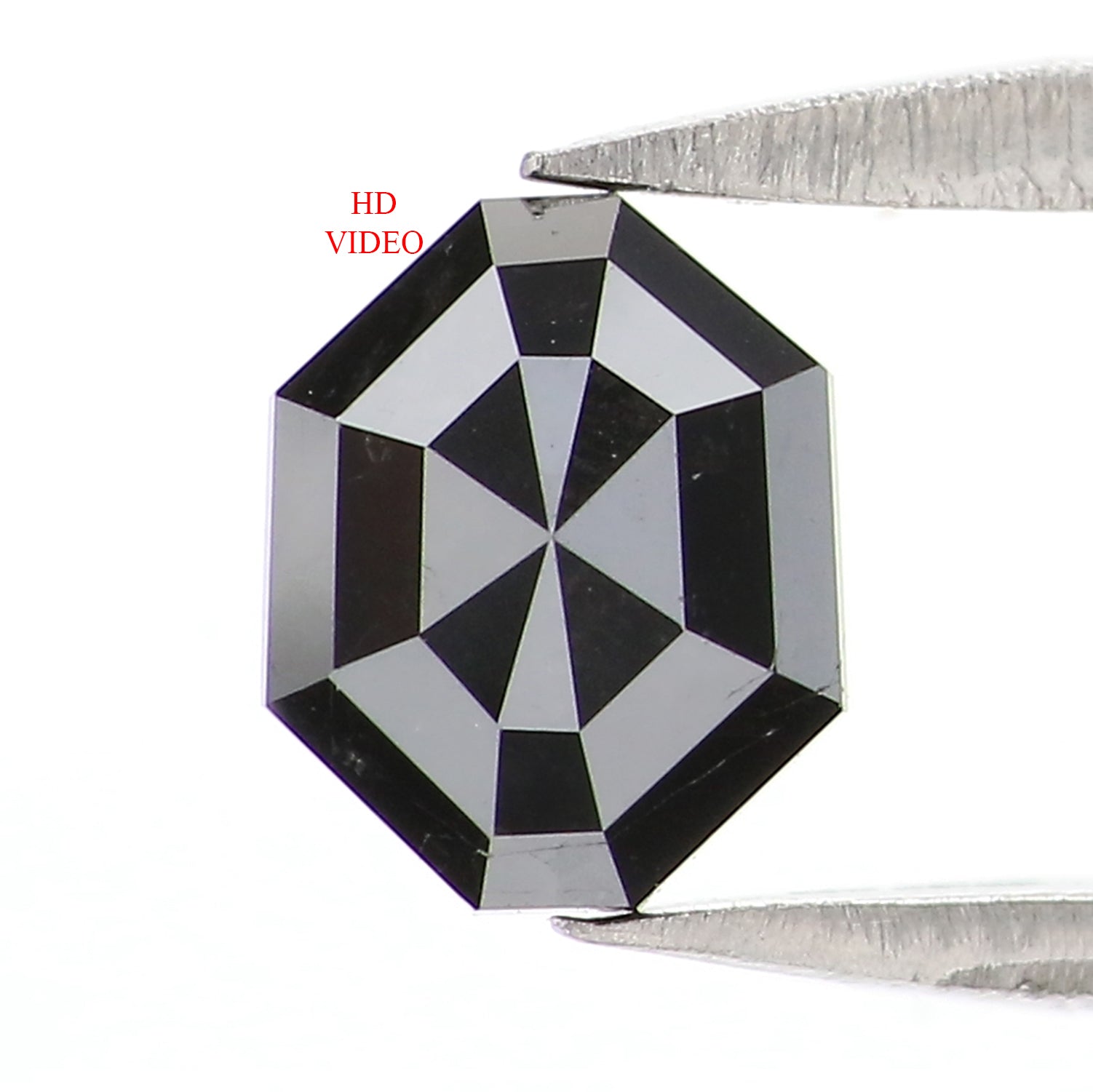 0.70 CT Natural Loose Octagon Shape Diamond Black Color Octagon Diamond 5.80 MM Natural Loose Black Color Octagon Rose Cut Diamond LQ9719