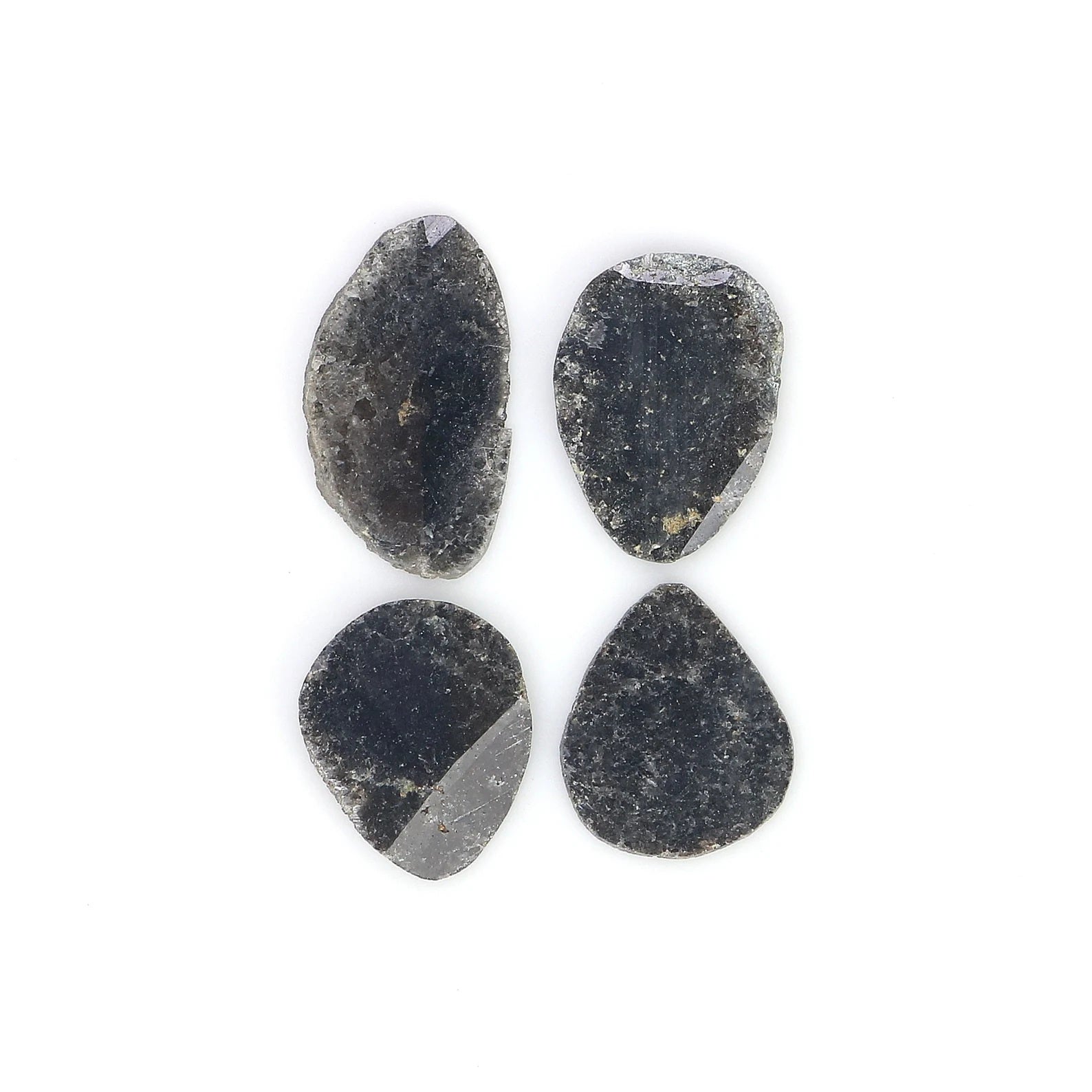 2.92 CT Natural Loose Slice Shape Diamond Black Color Uncut Diamond 11.65 MM Natural Loose Diamond Black Color Irregular Cut Diamond NQ2505