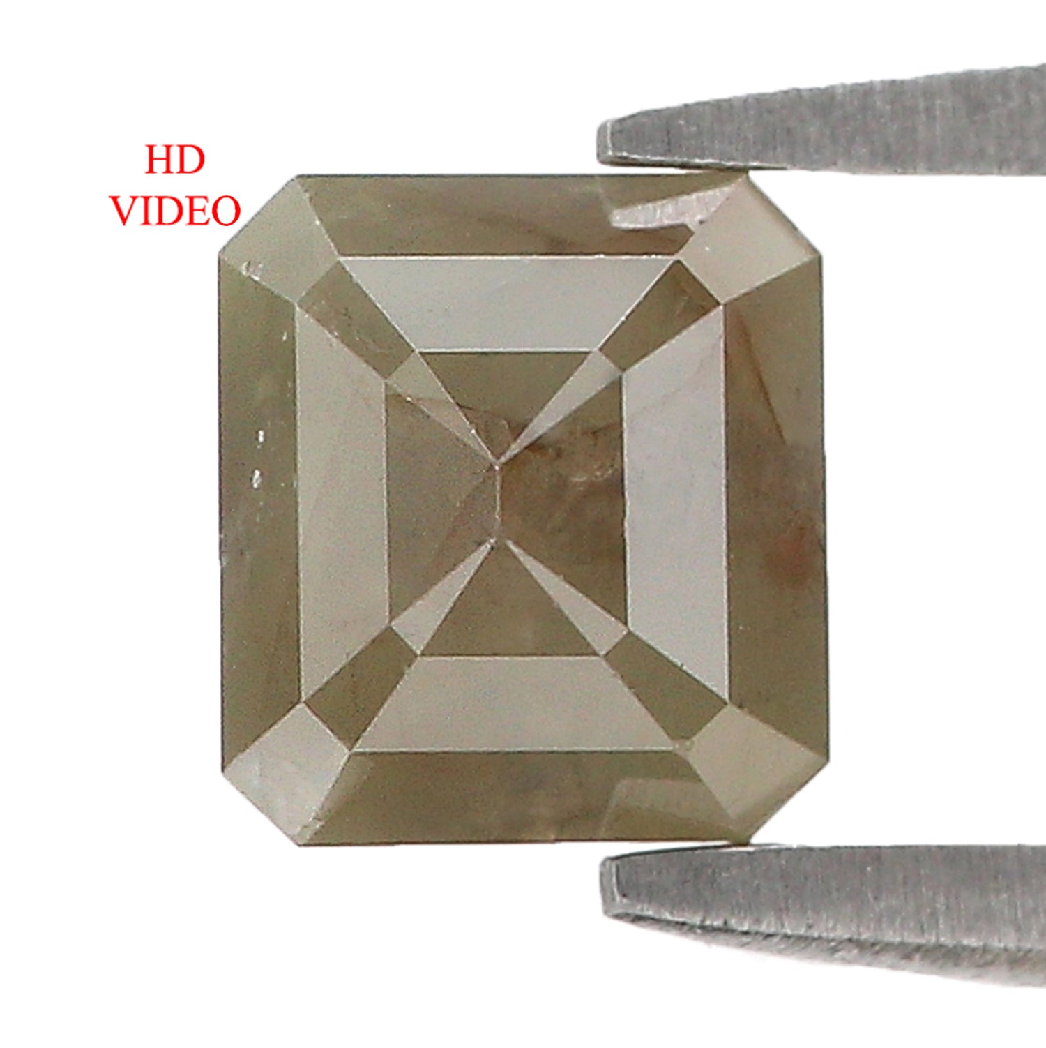 1.05 CT Natural Loose Emerald Shape Diamond Grey Color Emerald Cut Diamond 5.60 MM Natural Loose Grey Color Emerald Rose Cut Diamond N2659