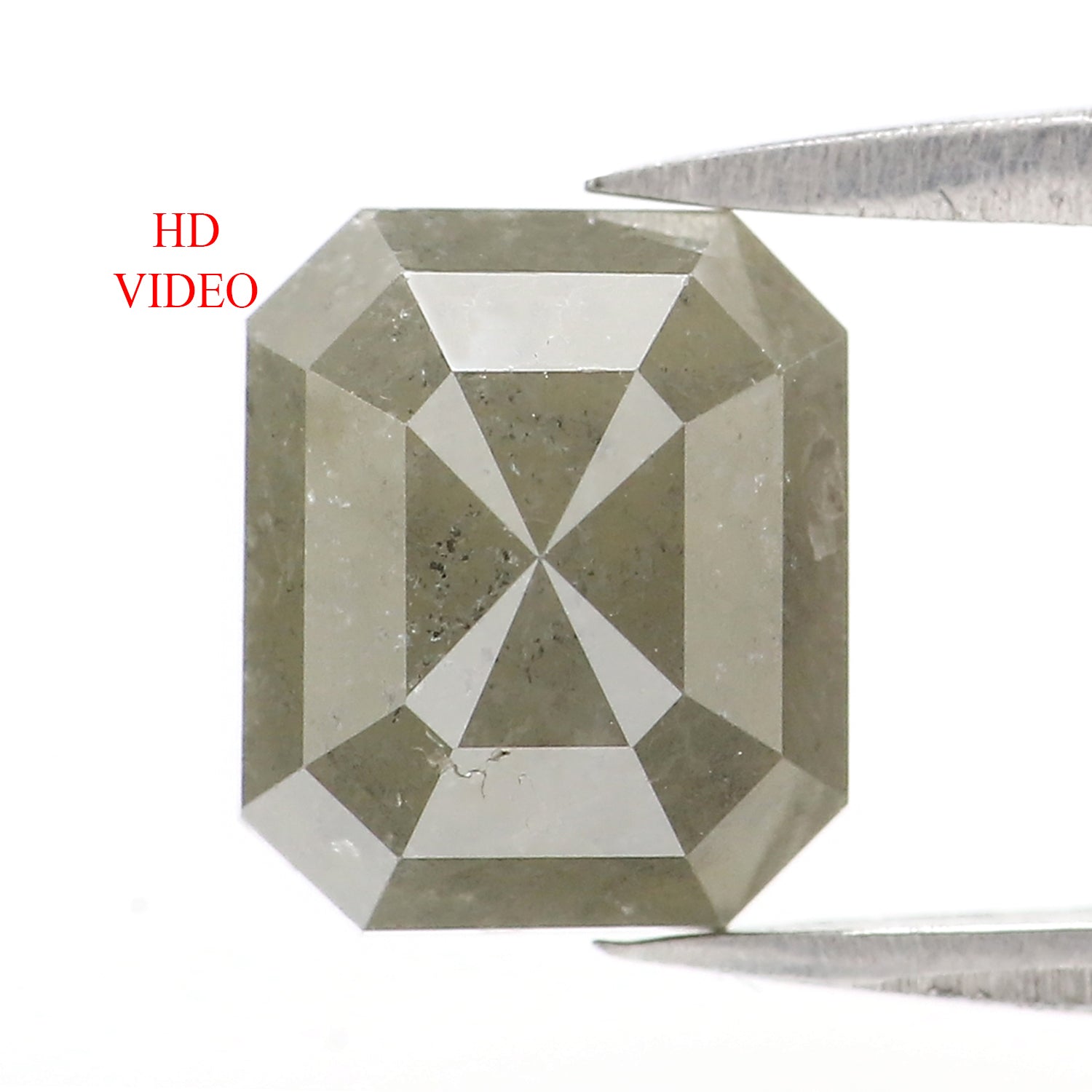 Natural Loose Emerald Diamond, Grey Color Emerald Diamond, Natural Loose Diamond, Emerald Cut Diamond, 3.20 CT Emerald Shape Diamond L2832