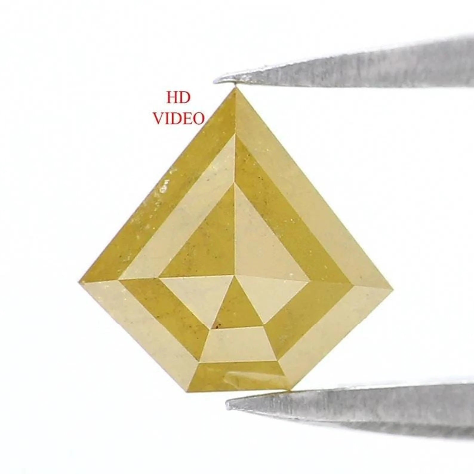 1.11 CT Natural Loose Shield Shape Diamond Yellow Color Shield Diamond 6.70 MM Natural Yellow Color Diamond Shield Rose Cut Diamond NQ738