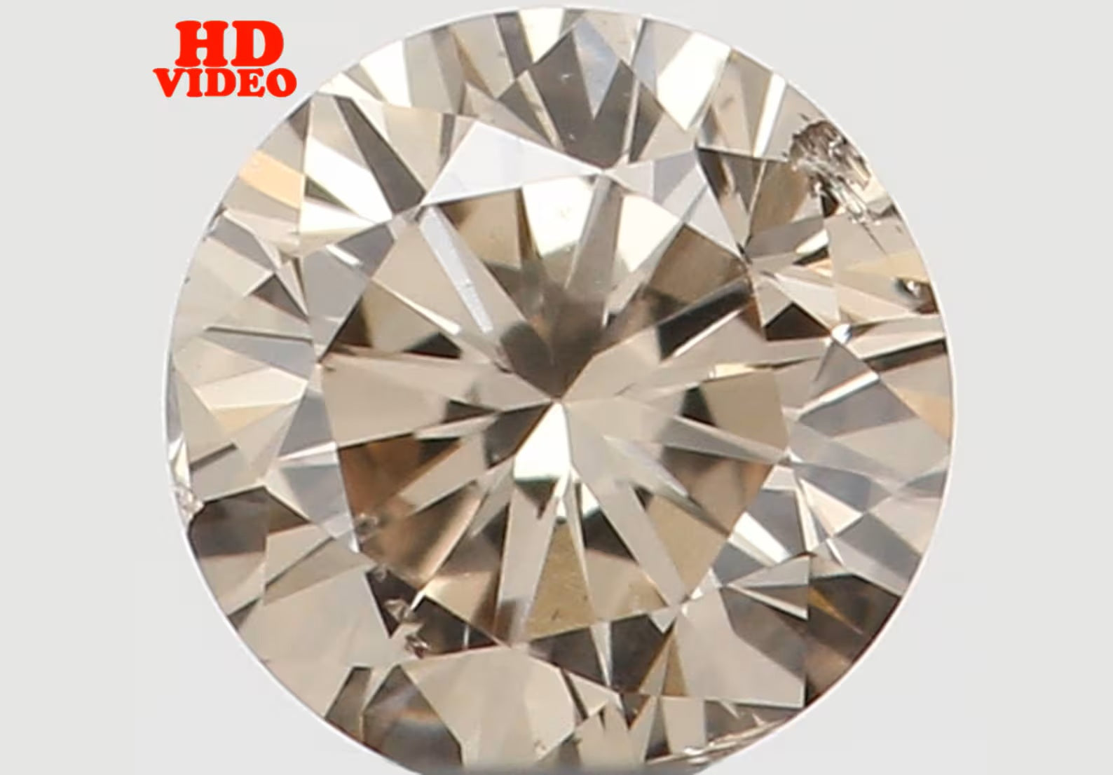 0.123 Ct Natural Loose Round Shape Diamond Brown Color Round Cut Diamond 3.10 MM Natural Loose Diamond Round Brilliant Cut Diamond N7815