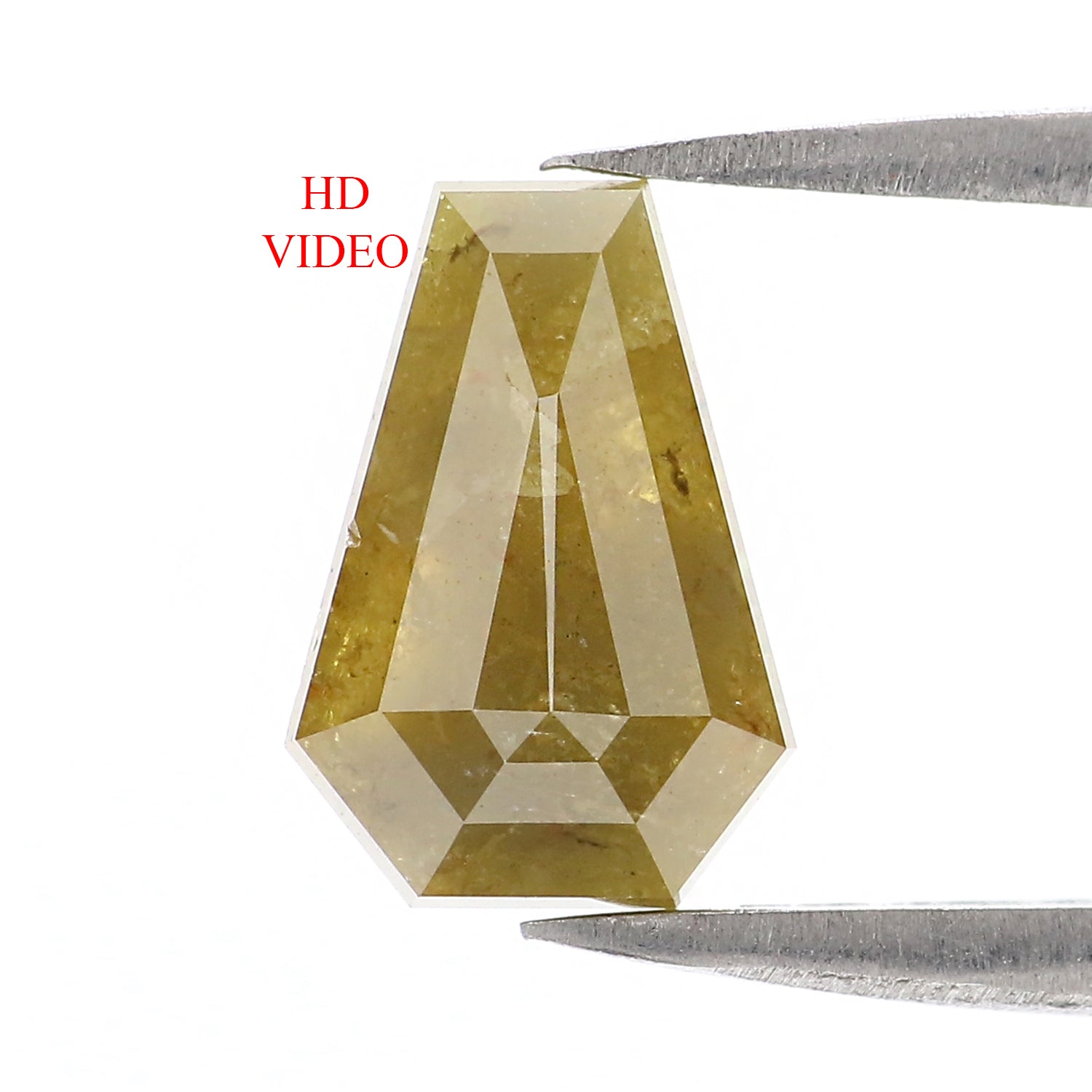 Natural Loose Coffin Diamond, Yellow Color Coffin Diamond Natural Loose Diamond Coffin Rose Cut Diamond 1.95 CT Coffin Shape Diamond KDL9830