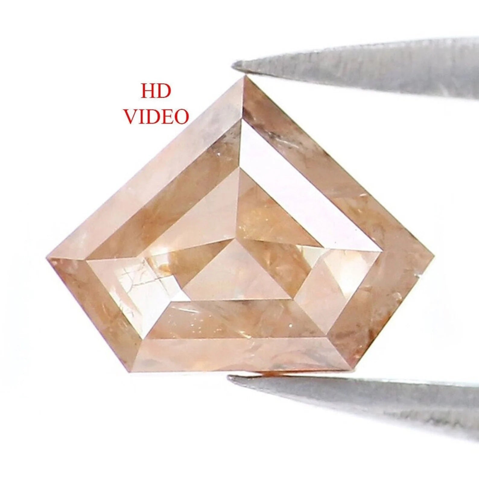0.89 Ct Natural Loose Shield Shape Diamond Grey Brown Color Shield Cut Diamond 5.60 MM Natural Diamond Grey Brown Shield Cut Diamond NQ755